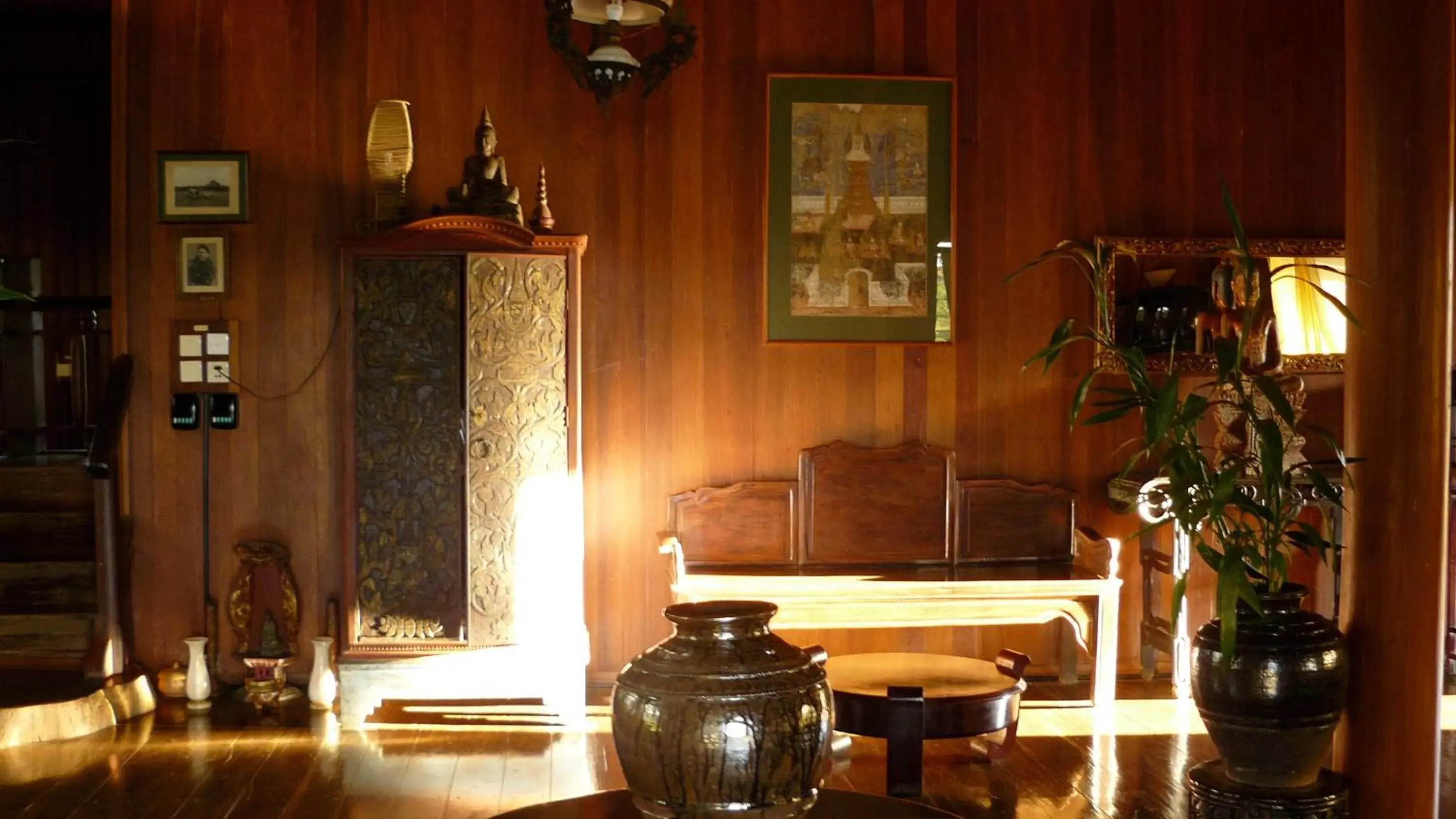 Living room in Terres Rouges Lodge