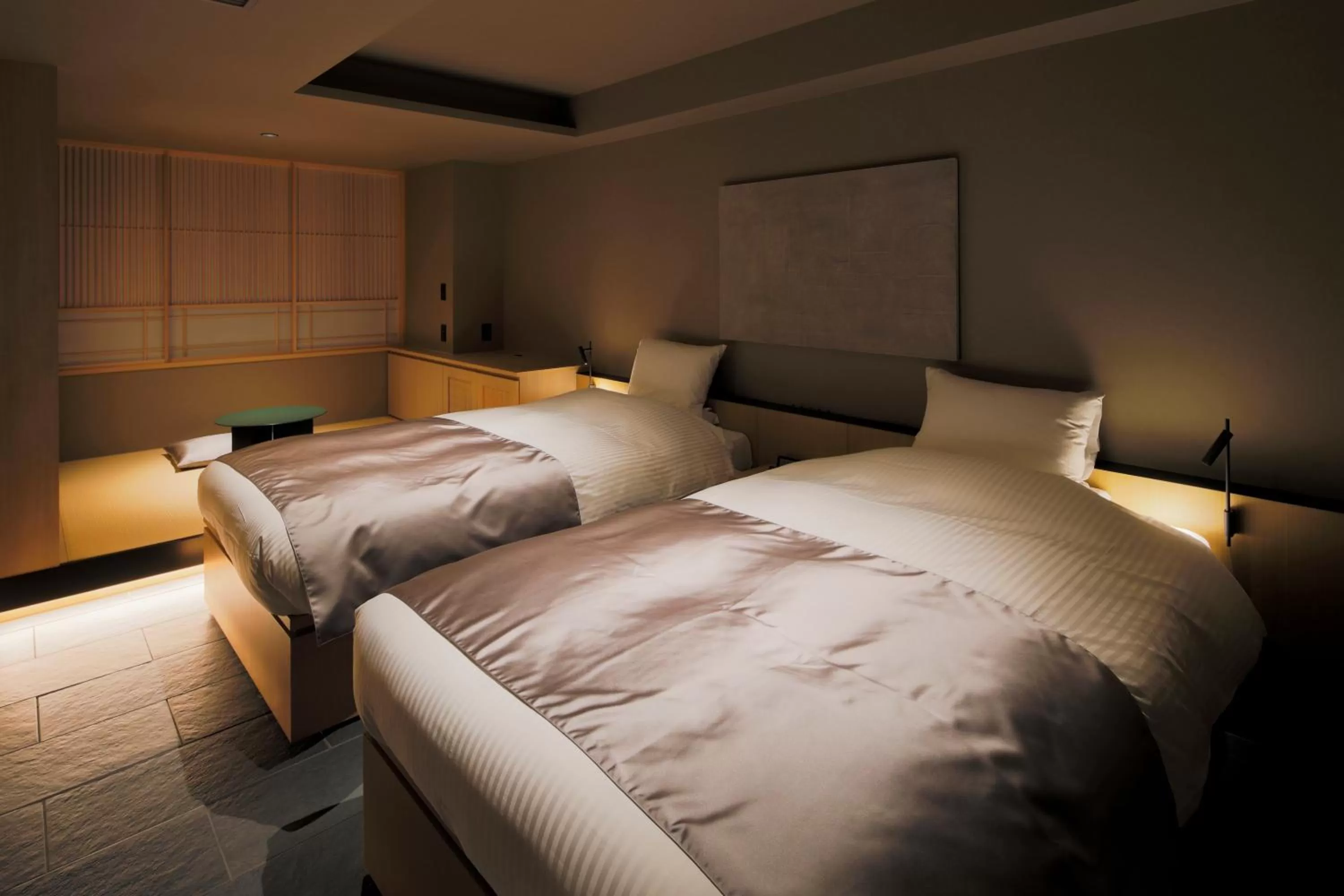 Bed in hotel tou nishinotoin kyoto