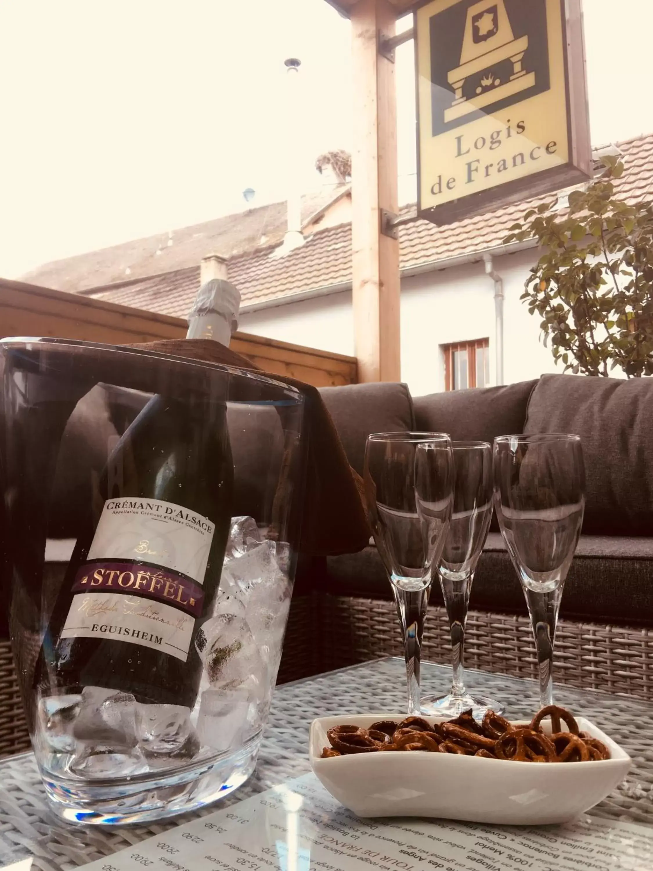 Balcony/Terrace in Hotel Colmar Vignes Eguisheim