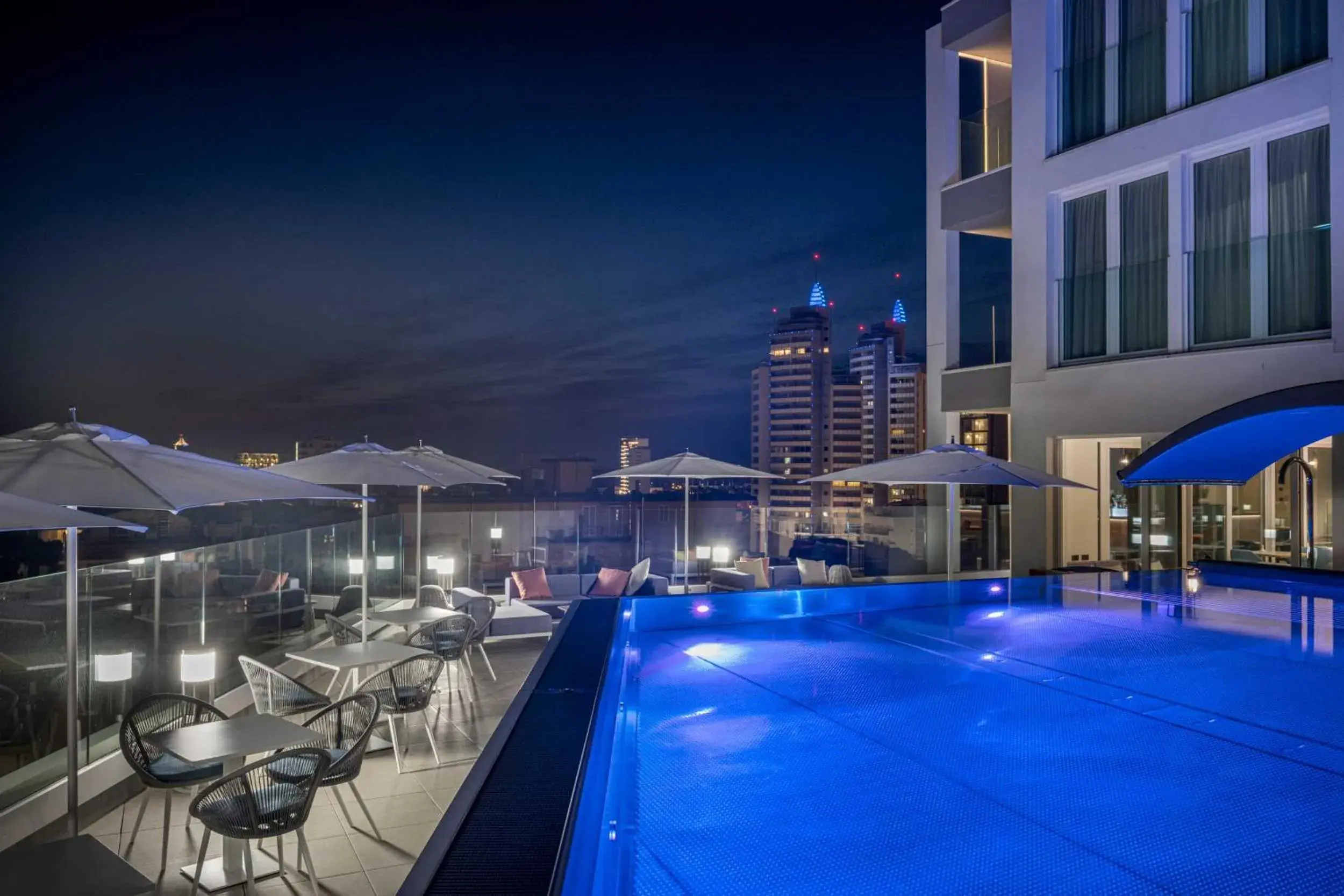 Balcony/Terrace, Swimming Pool in J44 Lifestyle Hotel