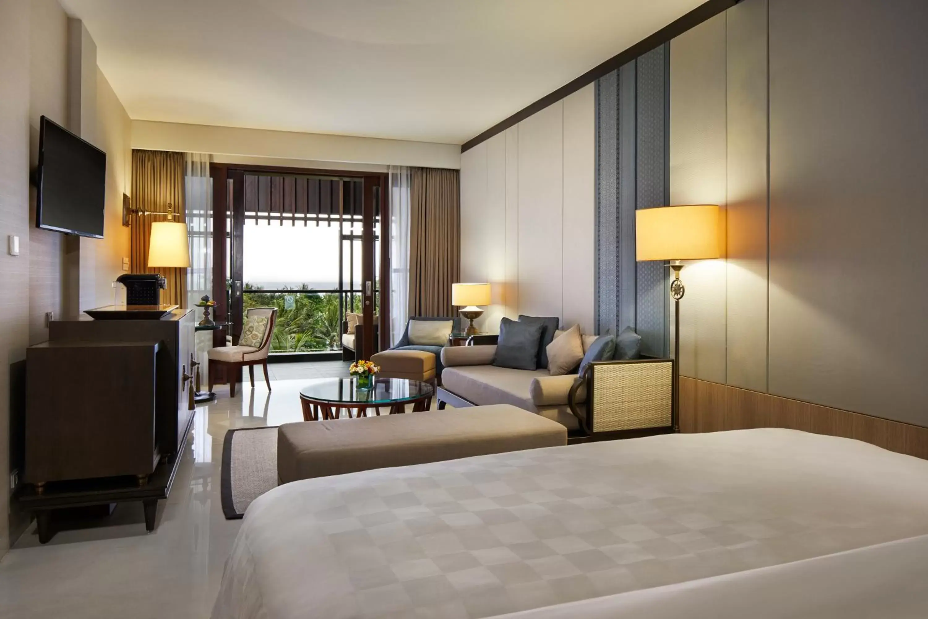 Communal lounge/ TV room, Bed in The Anvaya Beach Resort Bali Communal lounge/ TV room, Bed in The Anvaya Beach Resort Bali