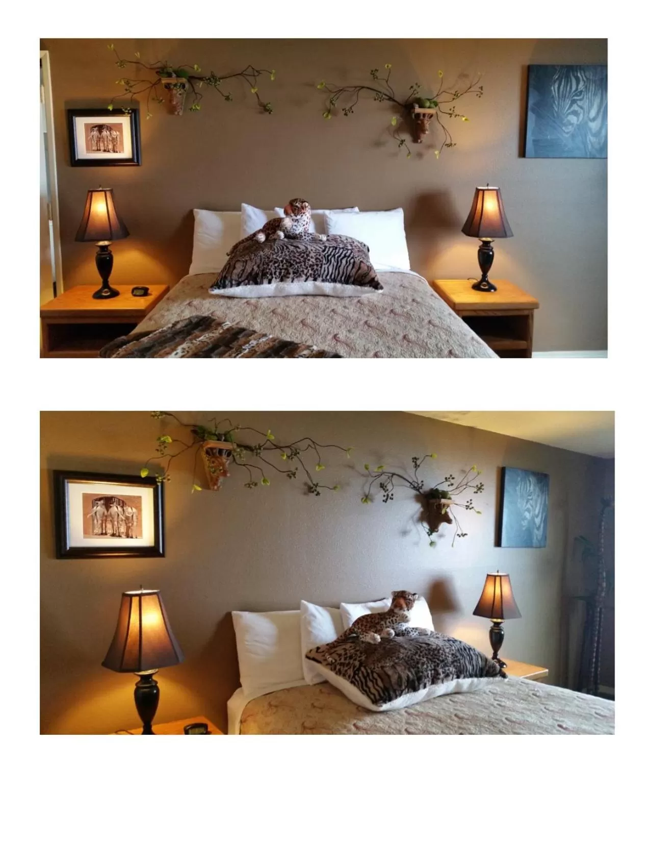 Bed in Silver Surf Motel