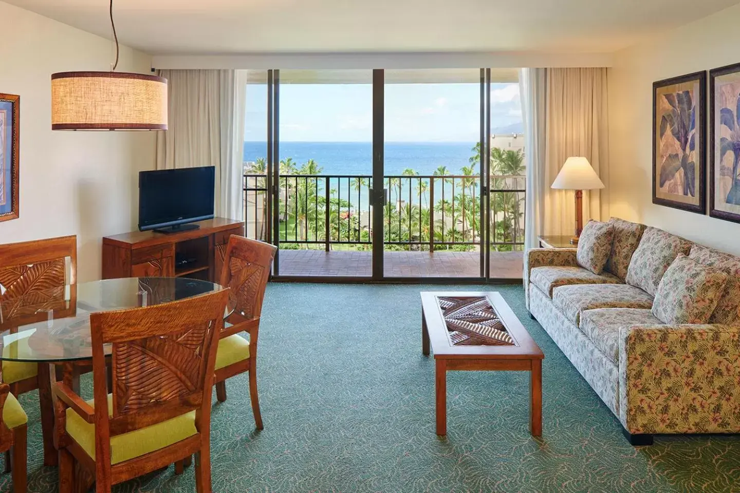 Living room, Seating Area in Aston Kaanapali Shores