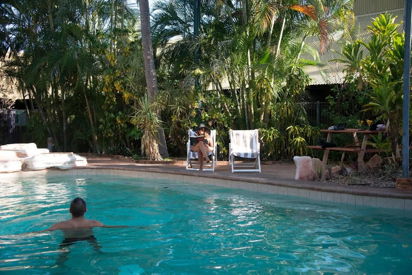 Swimming pool in Roebuck Bay Hotel