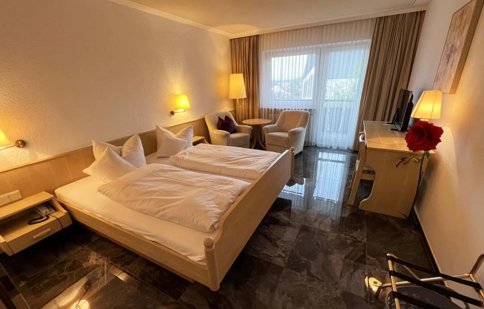 Double Room with Balcony in Wellnesshotel Hohenrodt