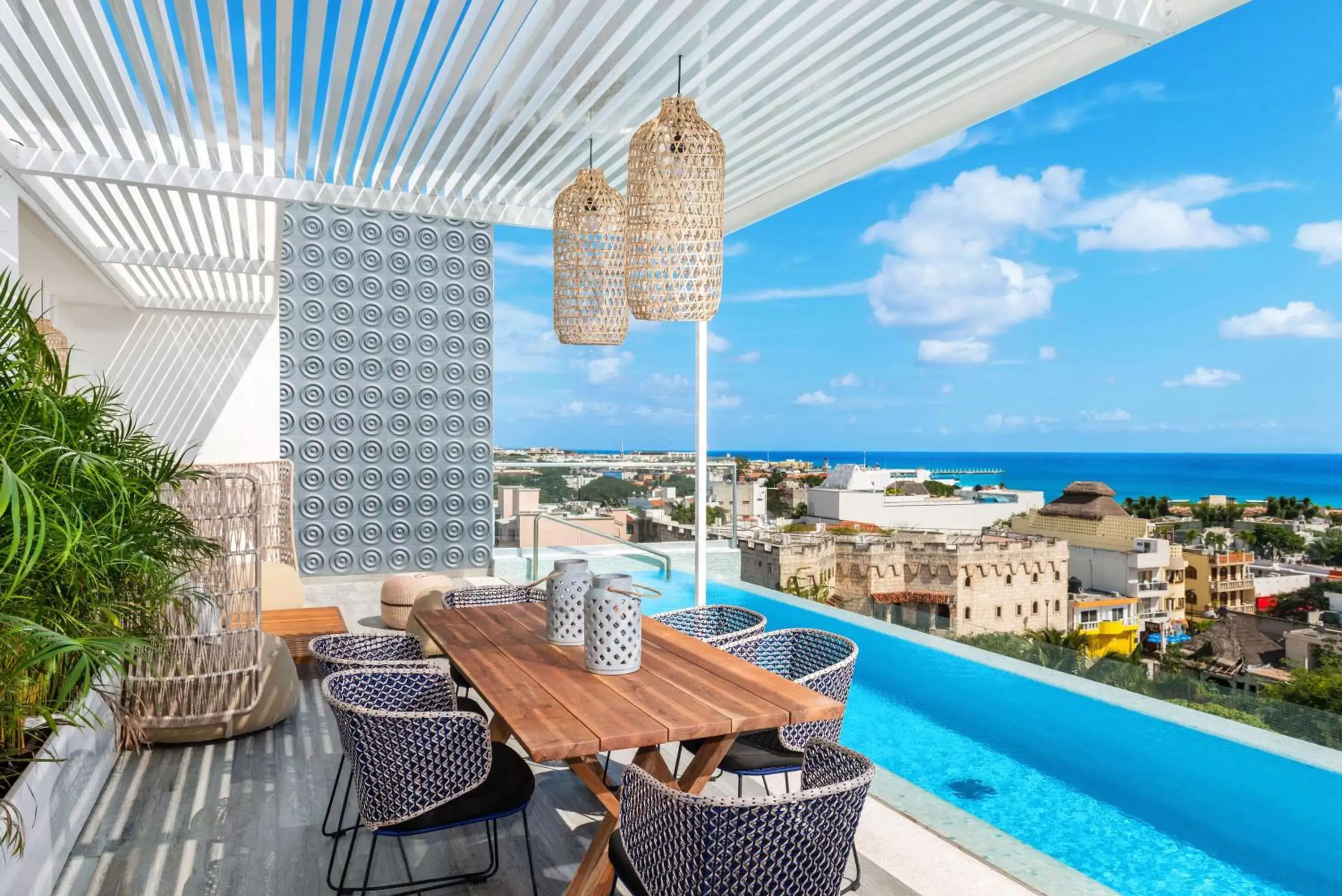 Patio, Pool View in The Fives Downtown Hotel & Residences, Curio Collection by Hilton