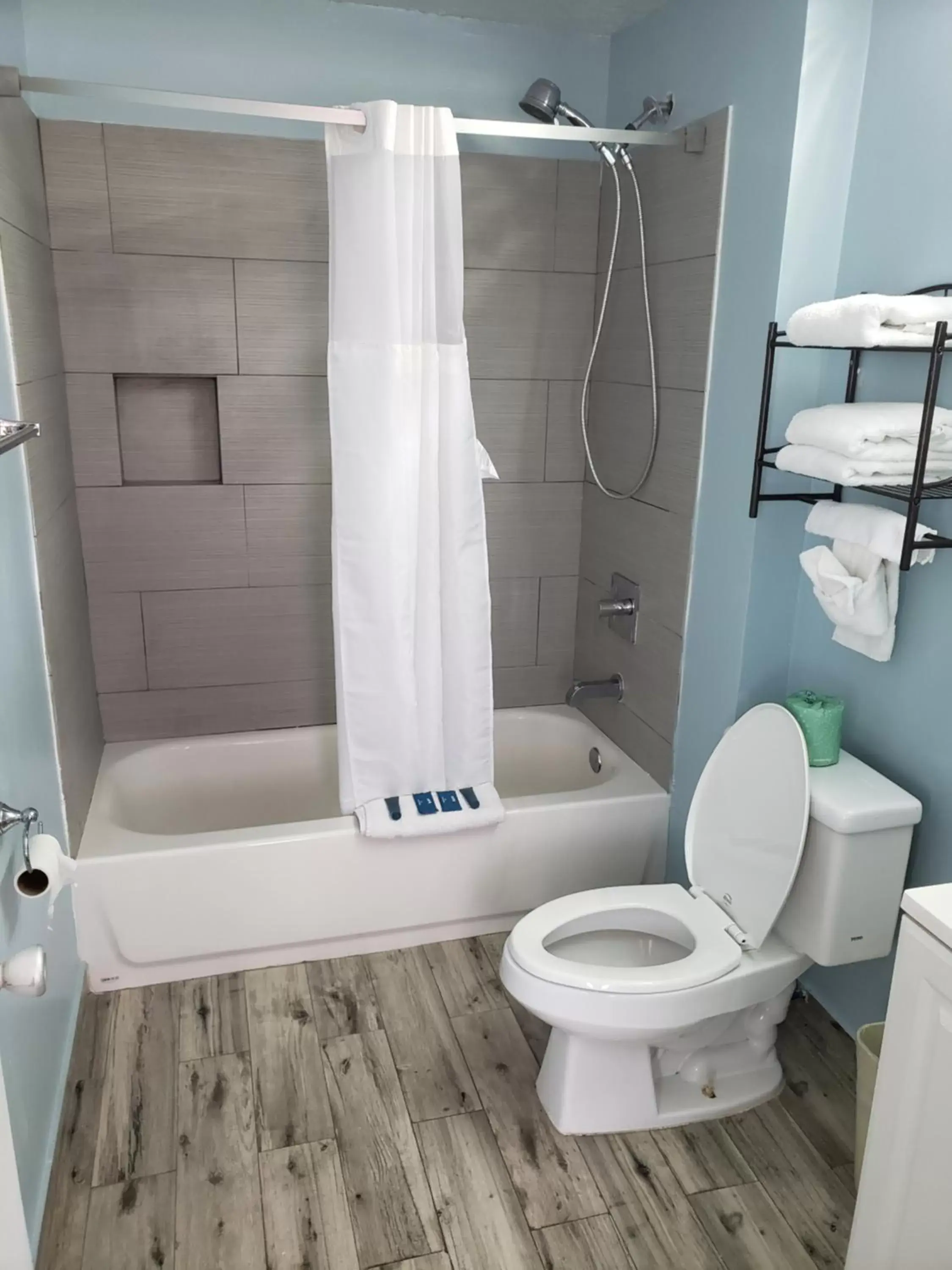 Bathroom in Topaz Motel - Flagler Beach Bathroom in Topaz Motel - Flagler Beach