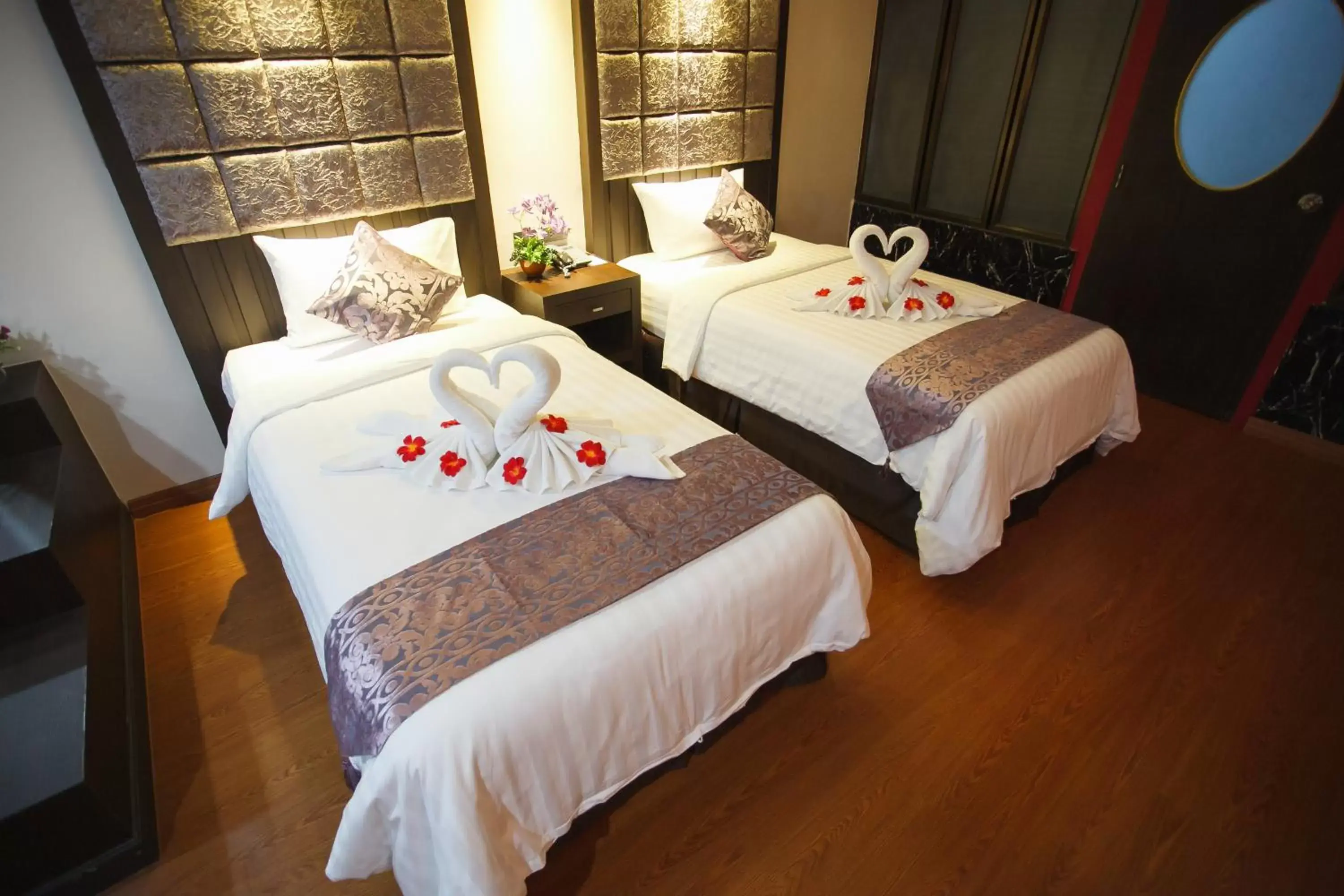 Twin Room in Grand Pink Hotel Hatyai Twin Room in Grand Pink Hotel Hatyai