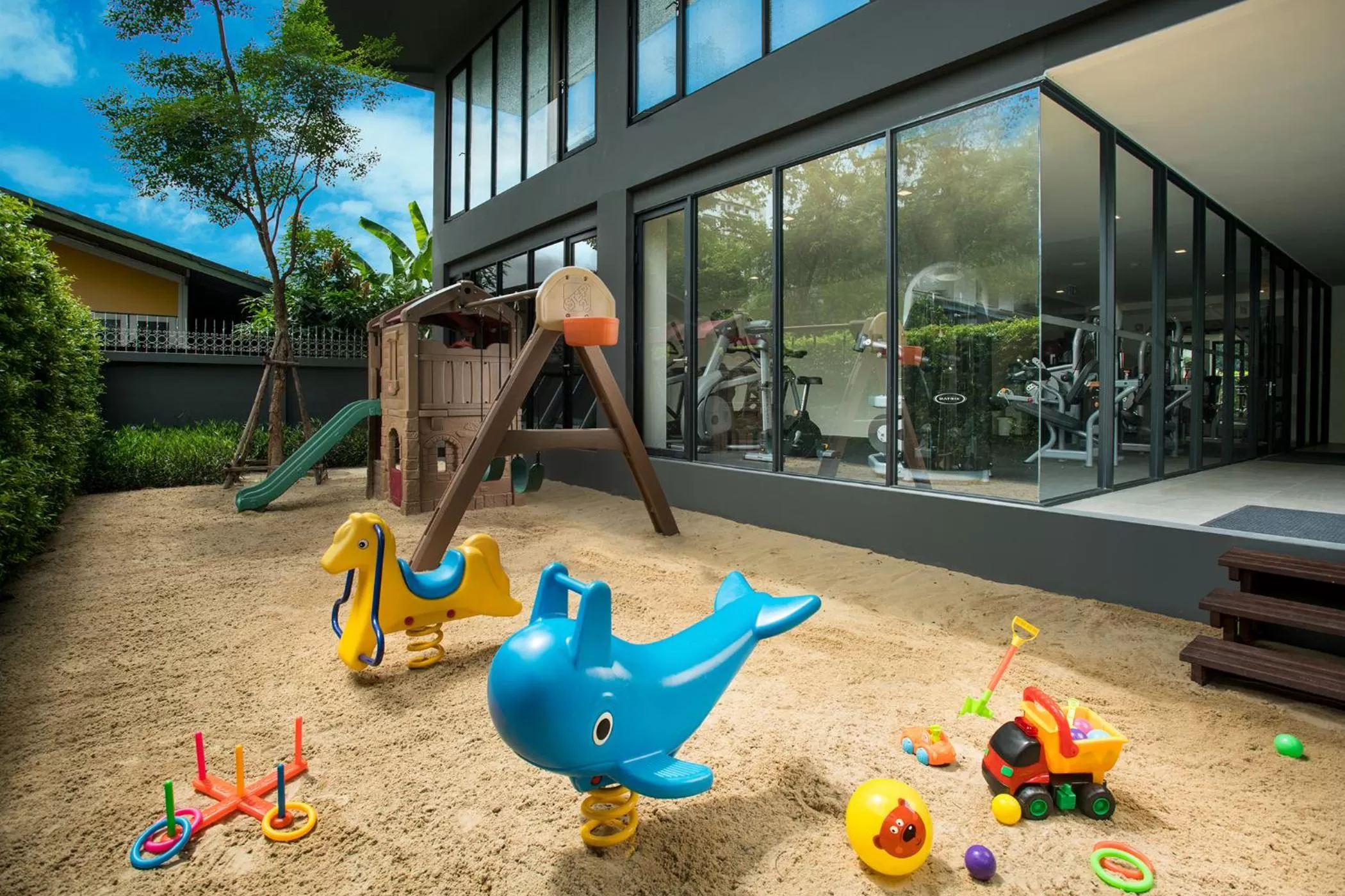 Children play ground in Somerset Ekamai Bangkok