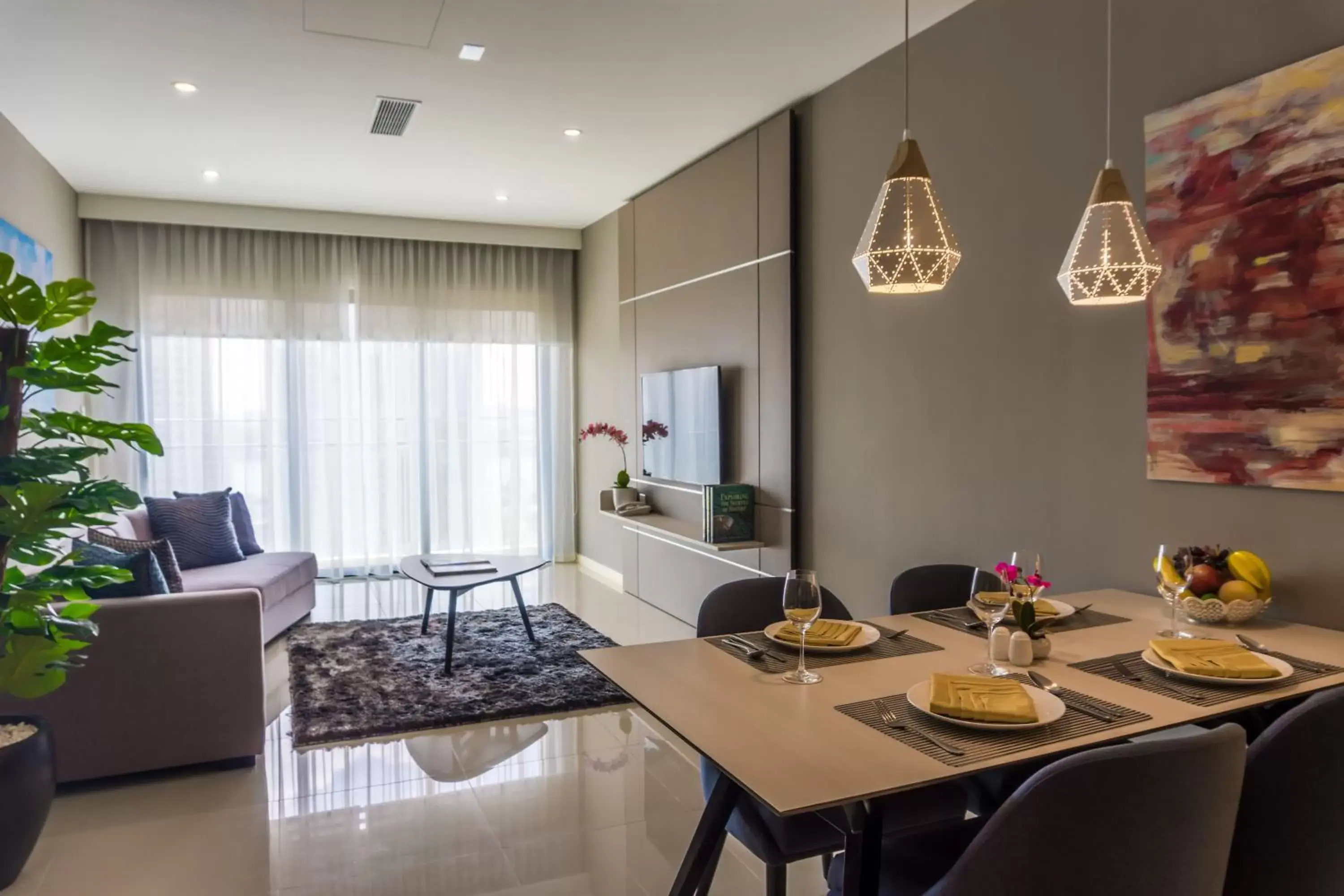 Living room, Dining Area in Suasana Suites Hotel Johor Bahru