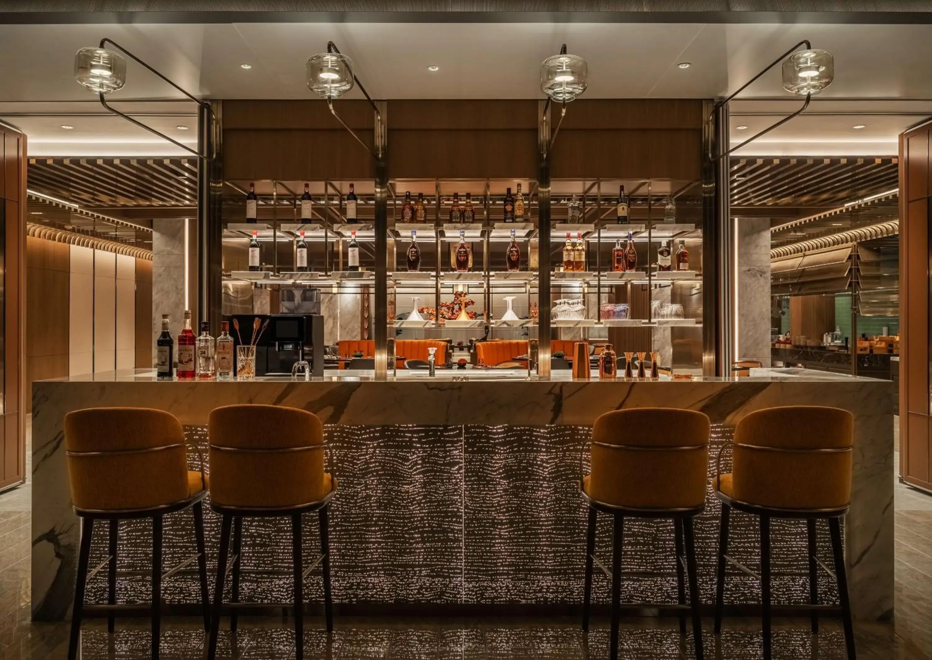 Lounge or bar in Canopy by Hilton Xi'an Qujiang Lounge or bar in Canopy by Hilton Xi'an Qujiang