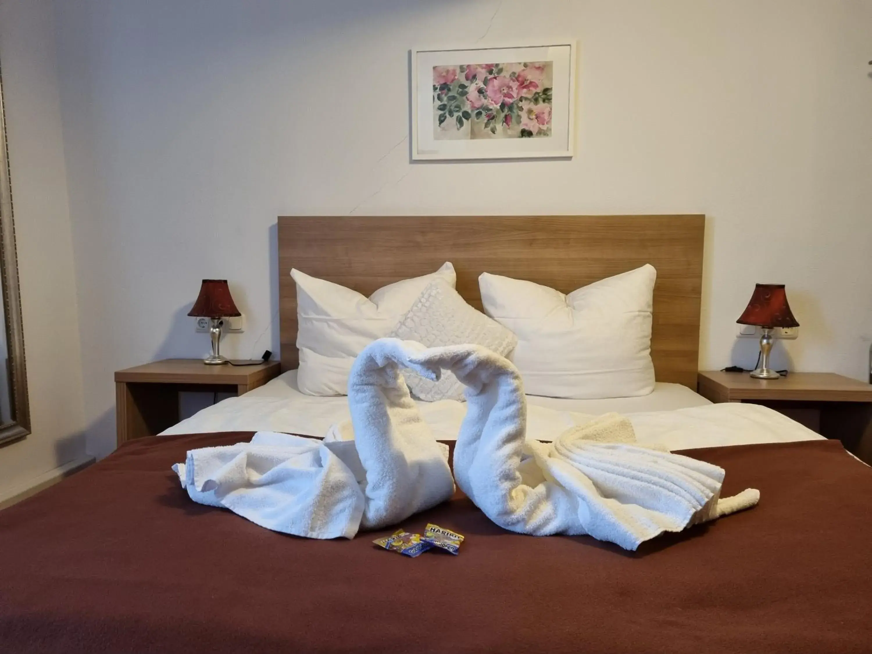 Bed in Boutiquehotel Goldene Rose