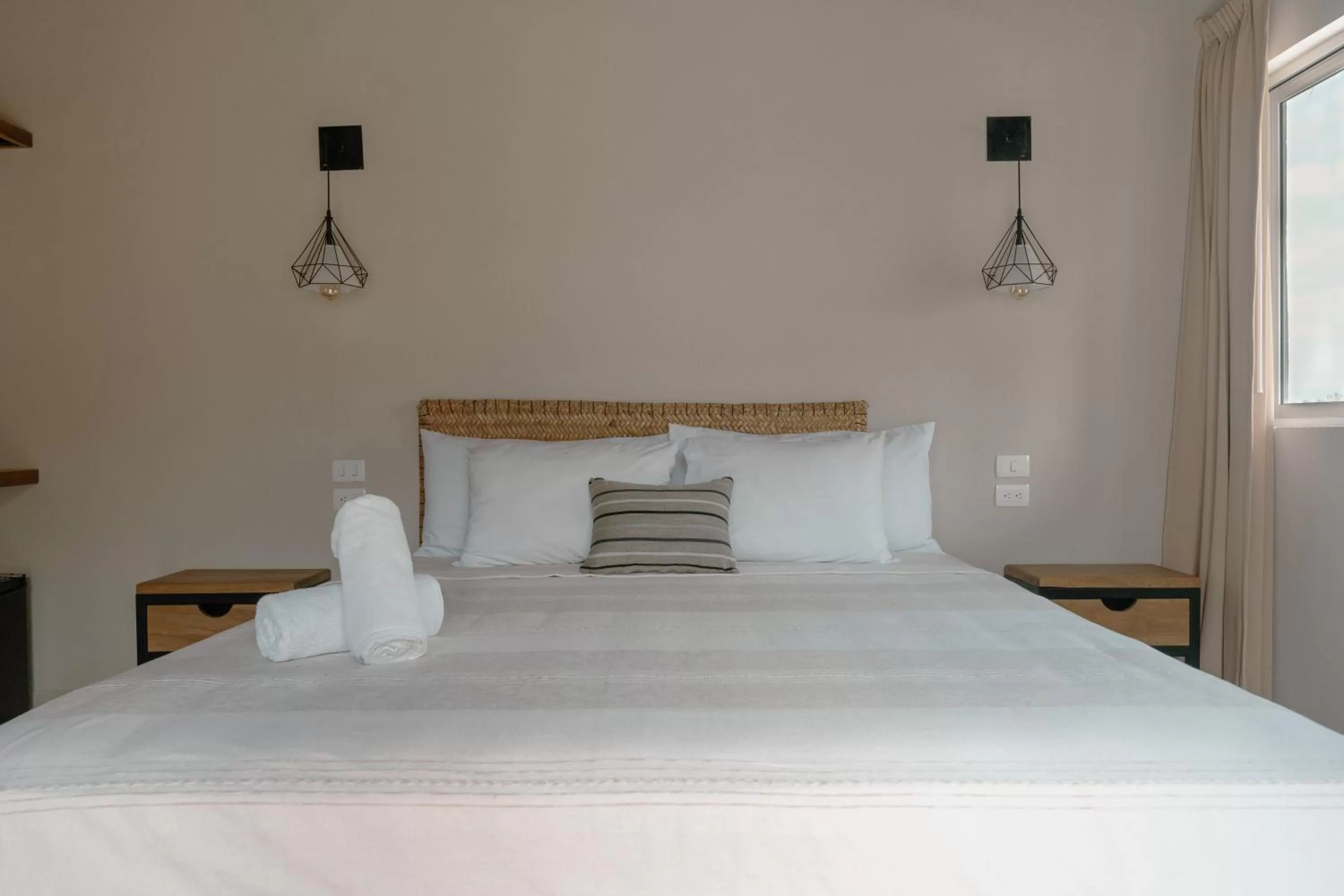 Bed in AGAM Hotel Boutique Bacalar - Adults Only