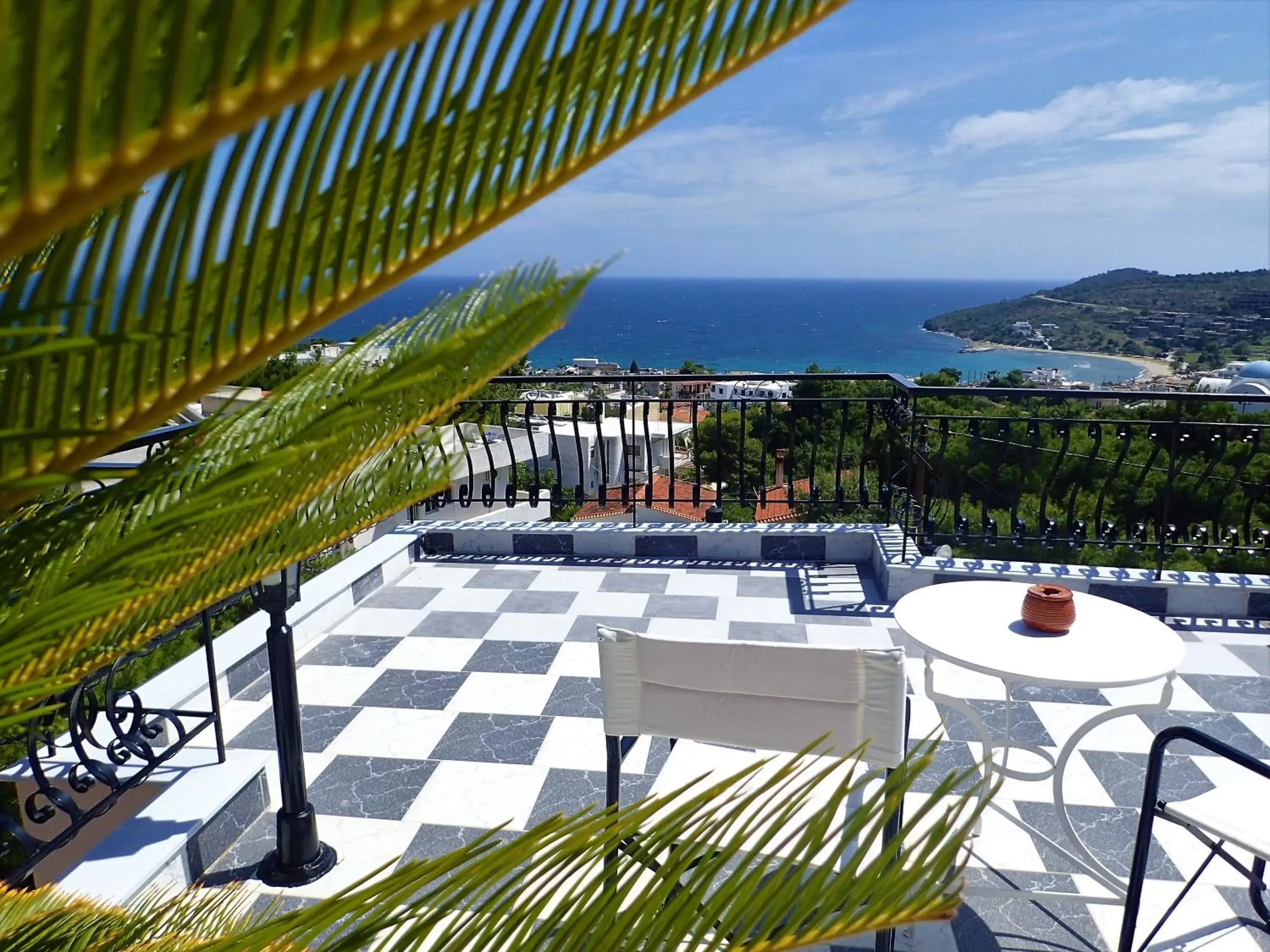 Balcony/Terrace in Pefkides Aegina Boutique Apartments