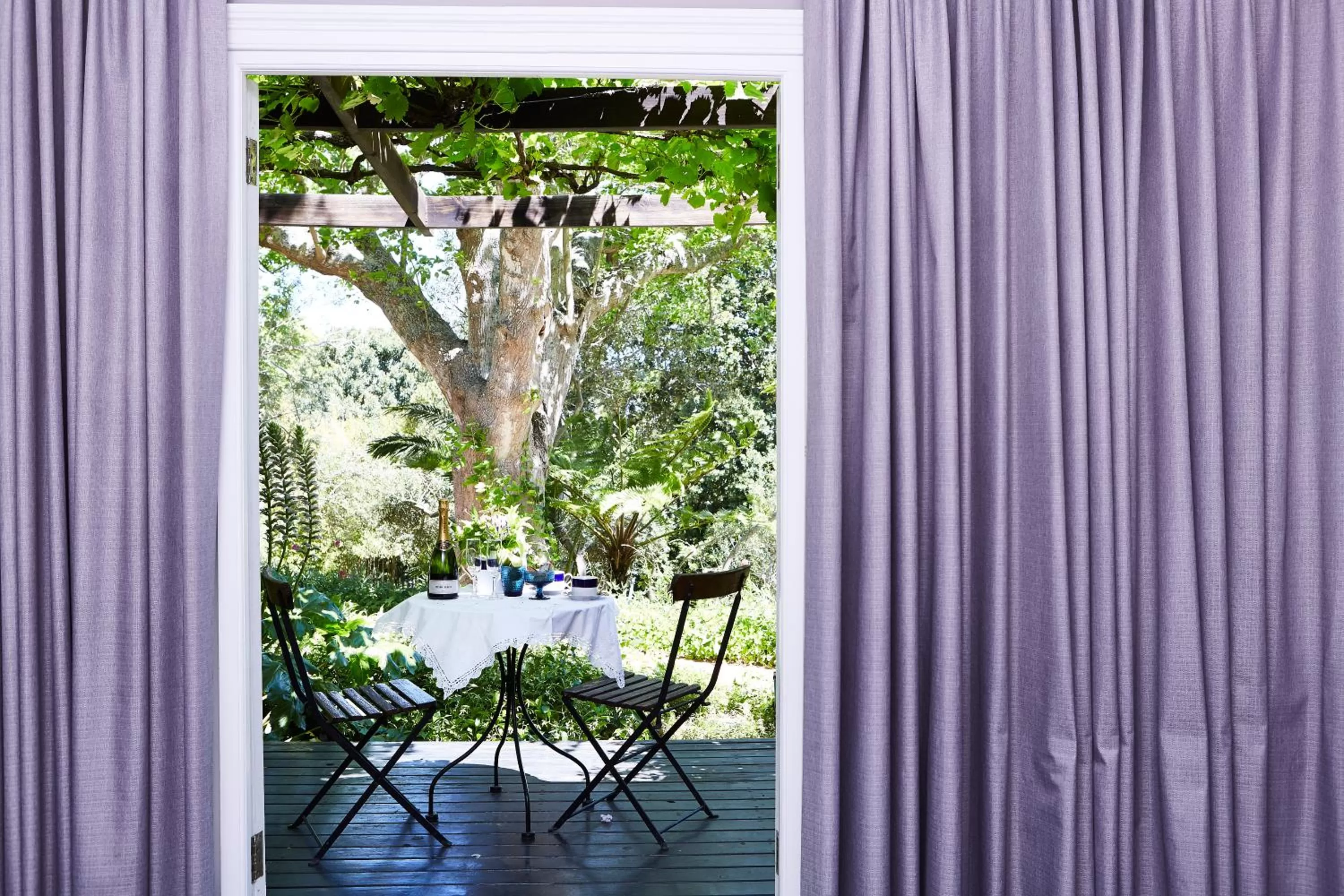 Patio in The Devon Valley Hotel