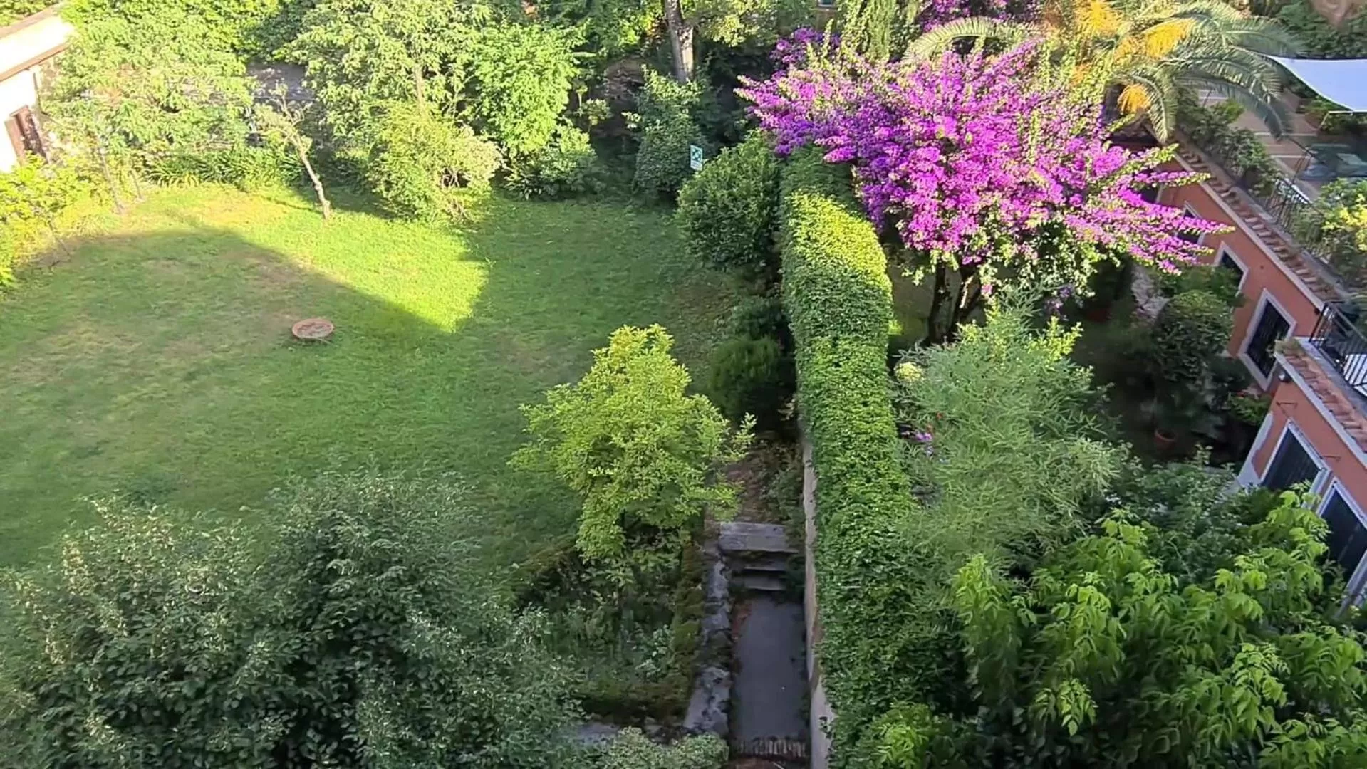 Bird's eye view in Villa Riari Garden