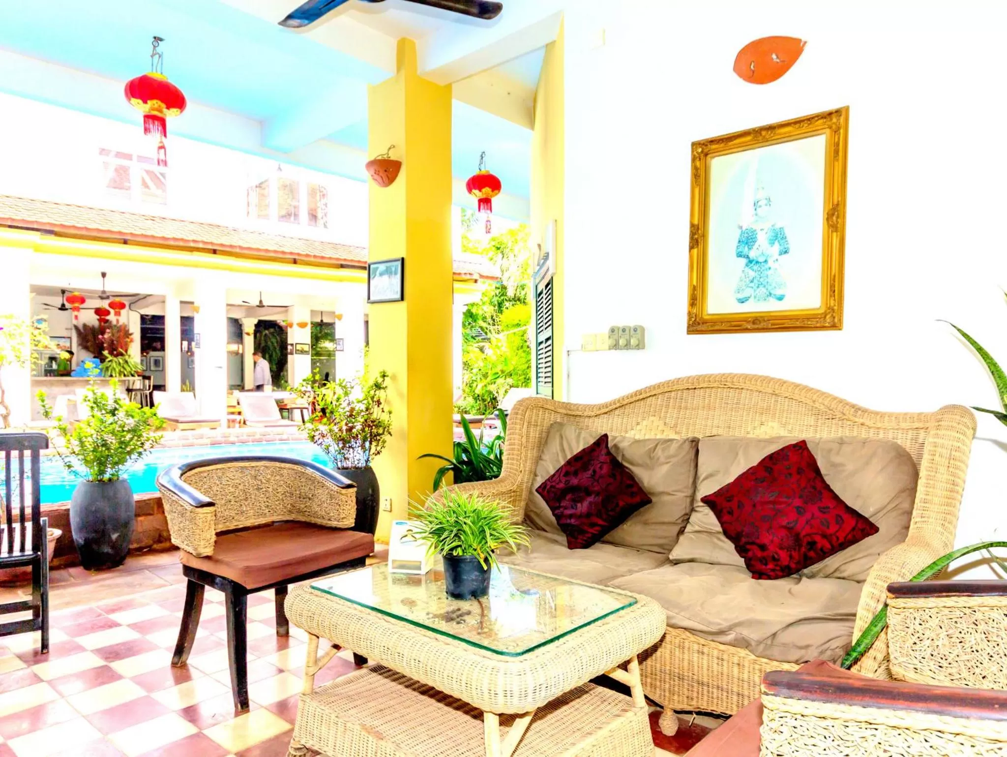 Communal lounge/ TV room in Residence Wat Damnak