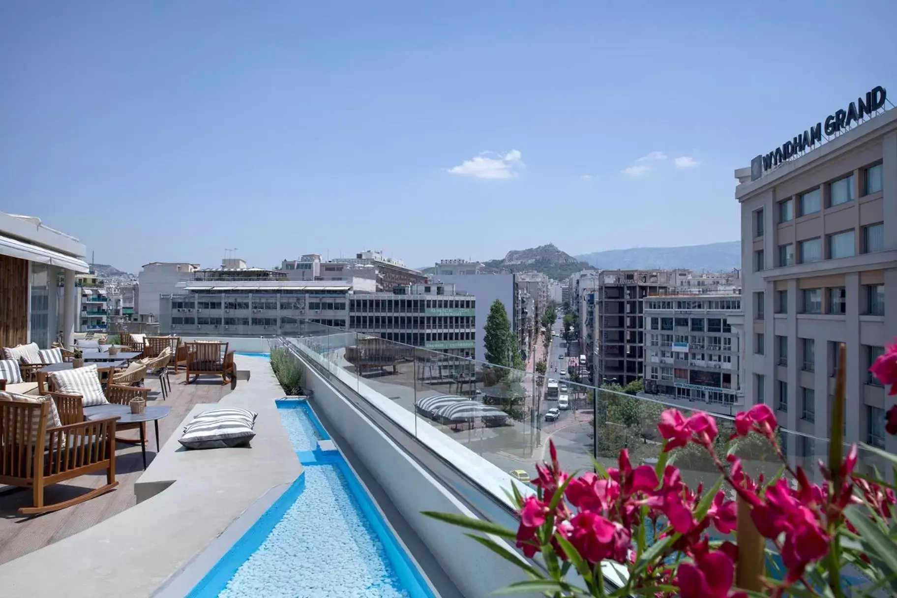 Balcony/Terrace, Pool View in Wyndham Athens Residence