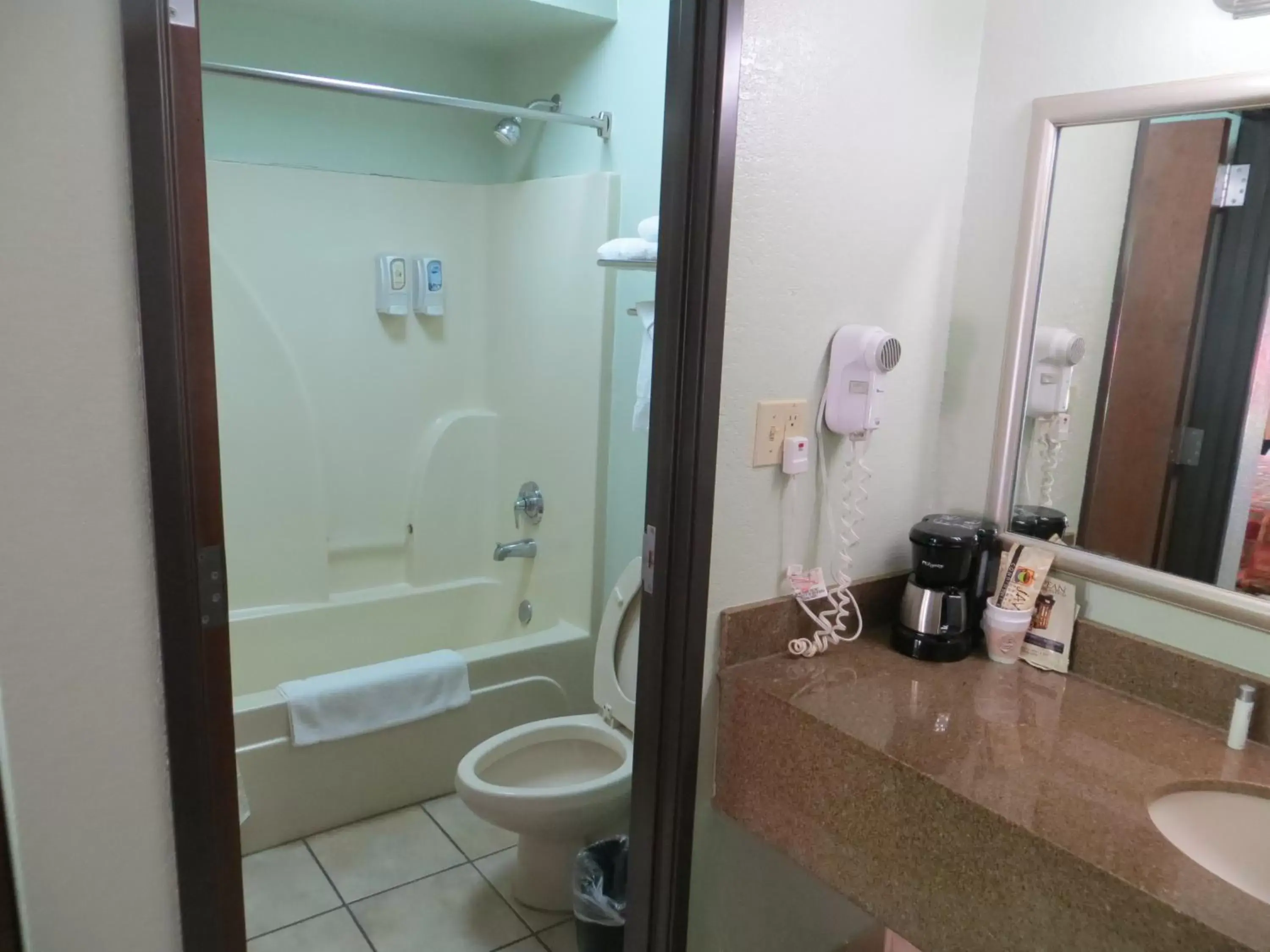 Bathroom in Markham House Suites Little Rock Medical Center