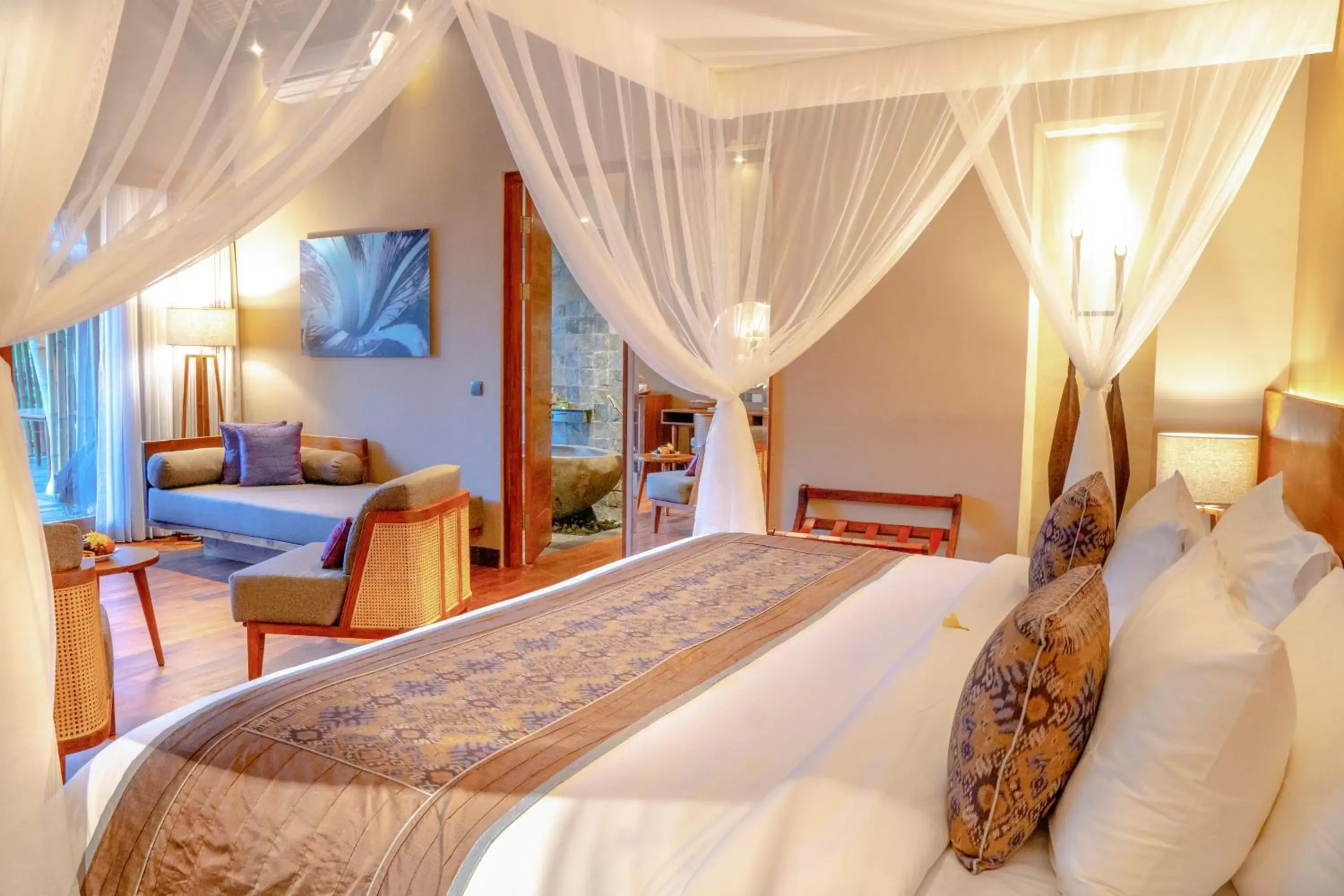 Bed in Fivelements Retreat Bali