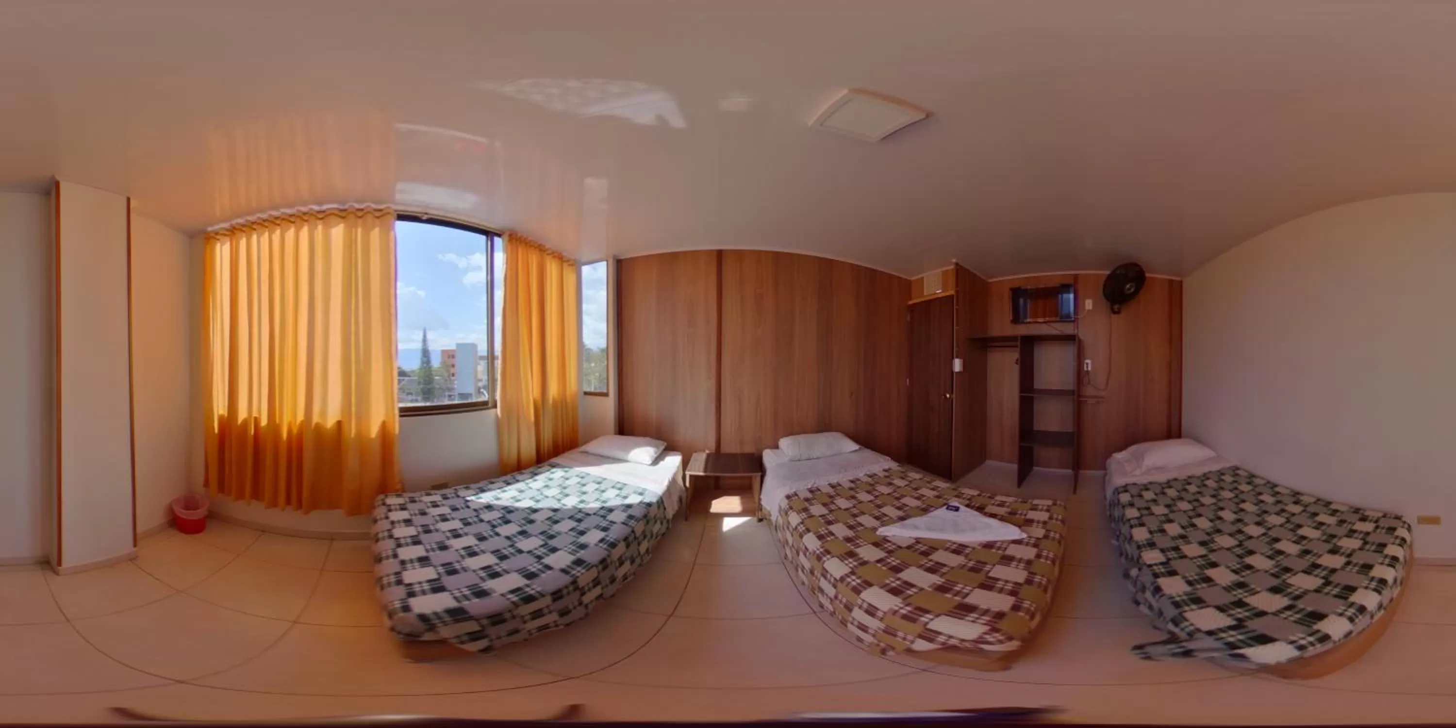 Bed in Hotel Mónaco de Fusa