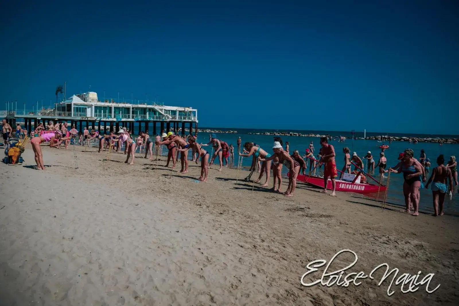 People, Beach in Hotel Resort Marinella