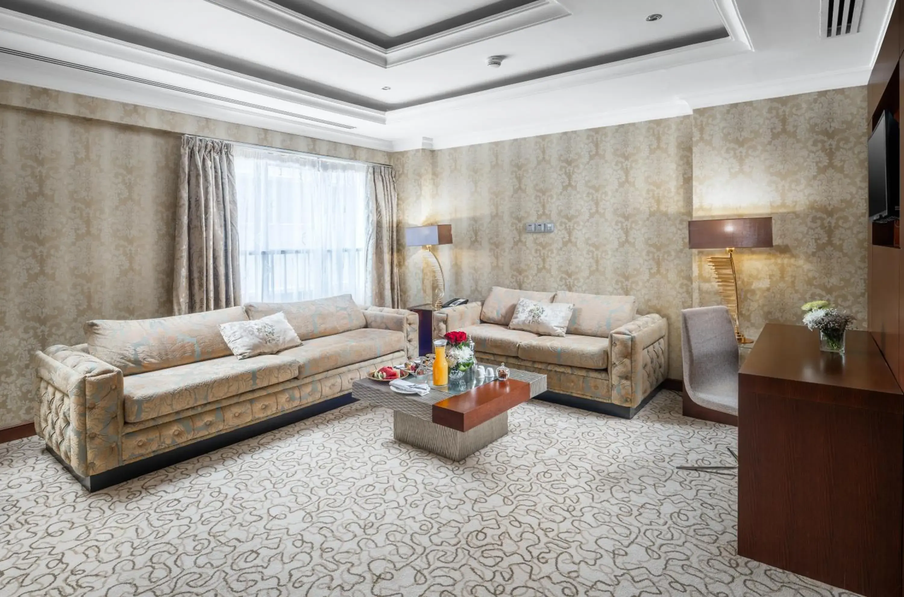 Seating Area in Al Aqeeq Madinah Hotel
