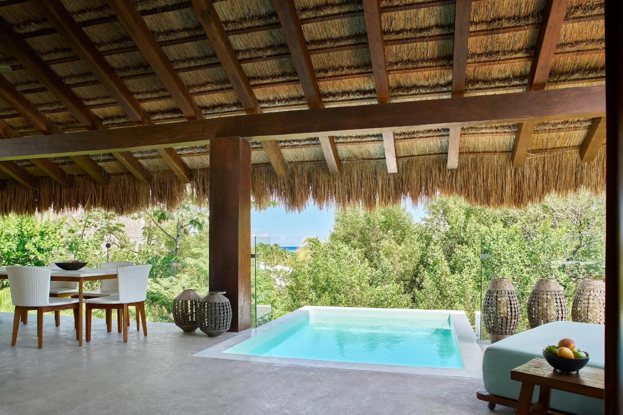 Swimming pool in Chablé Maroma