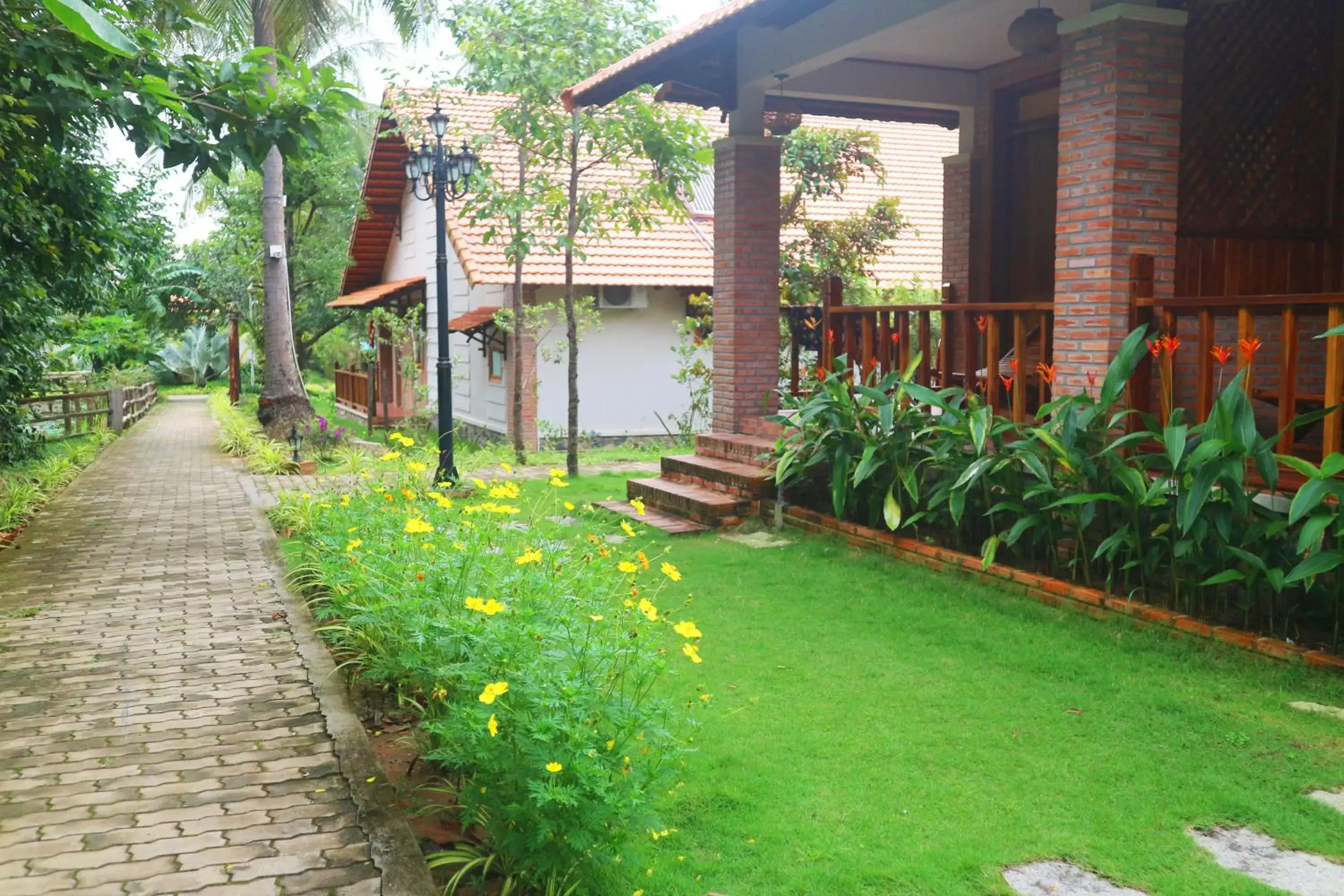 Patio, Property Building in The Garden House Phu Quoc Resort