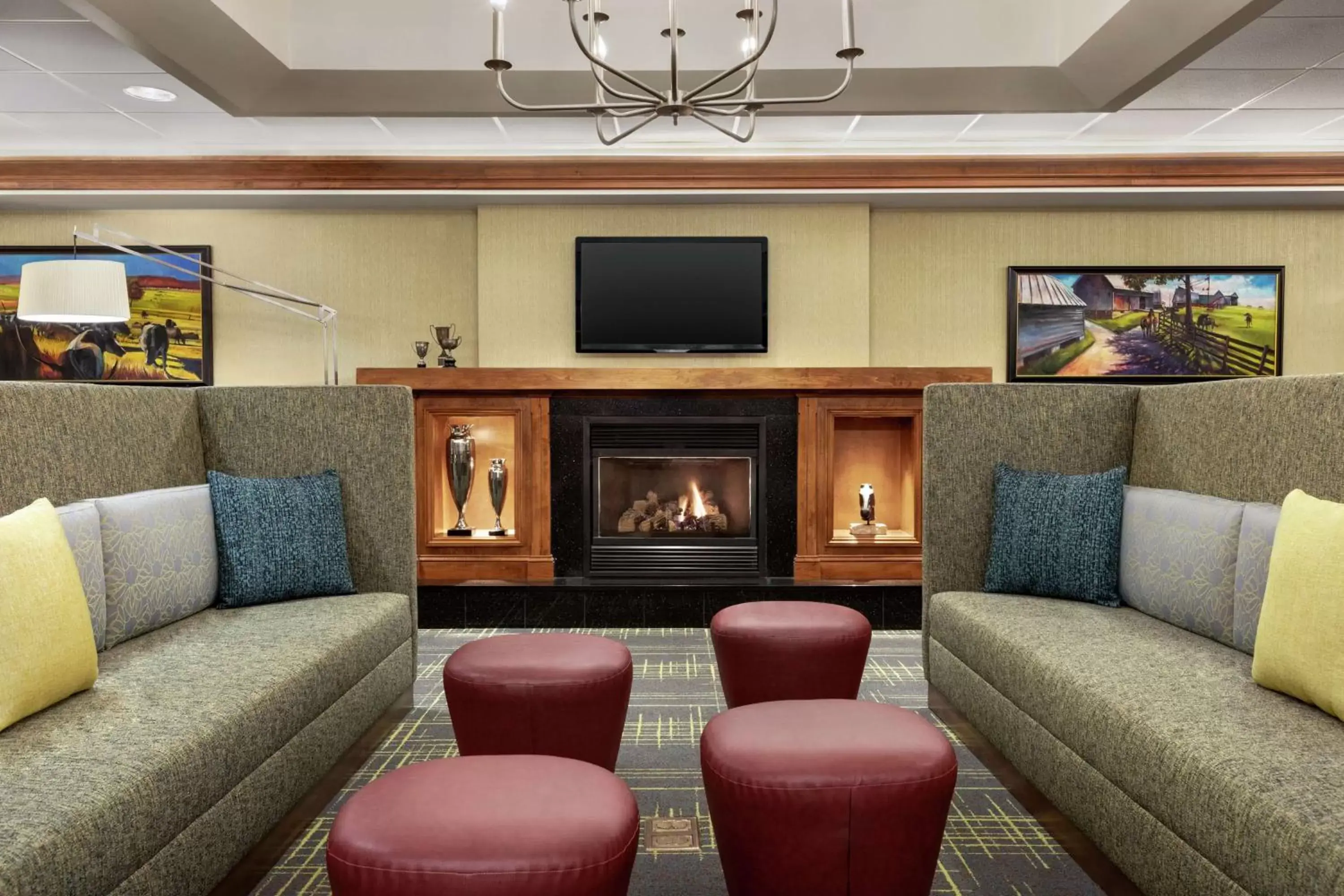 Lobby or reception, Seating Area in Hampton Inn & Suites Frederick/Fort Detrick