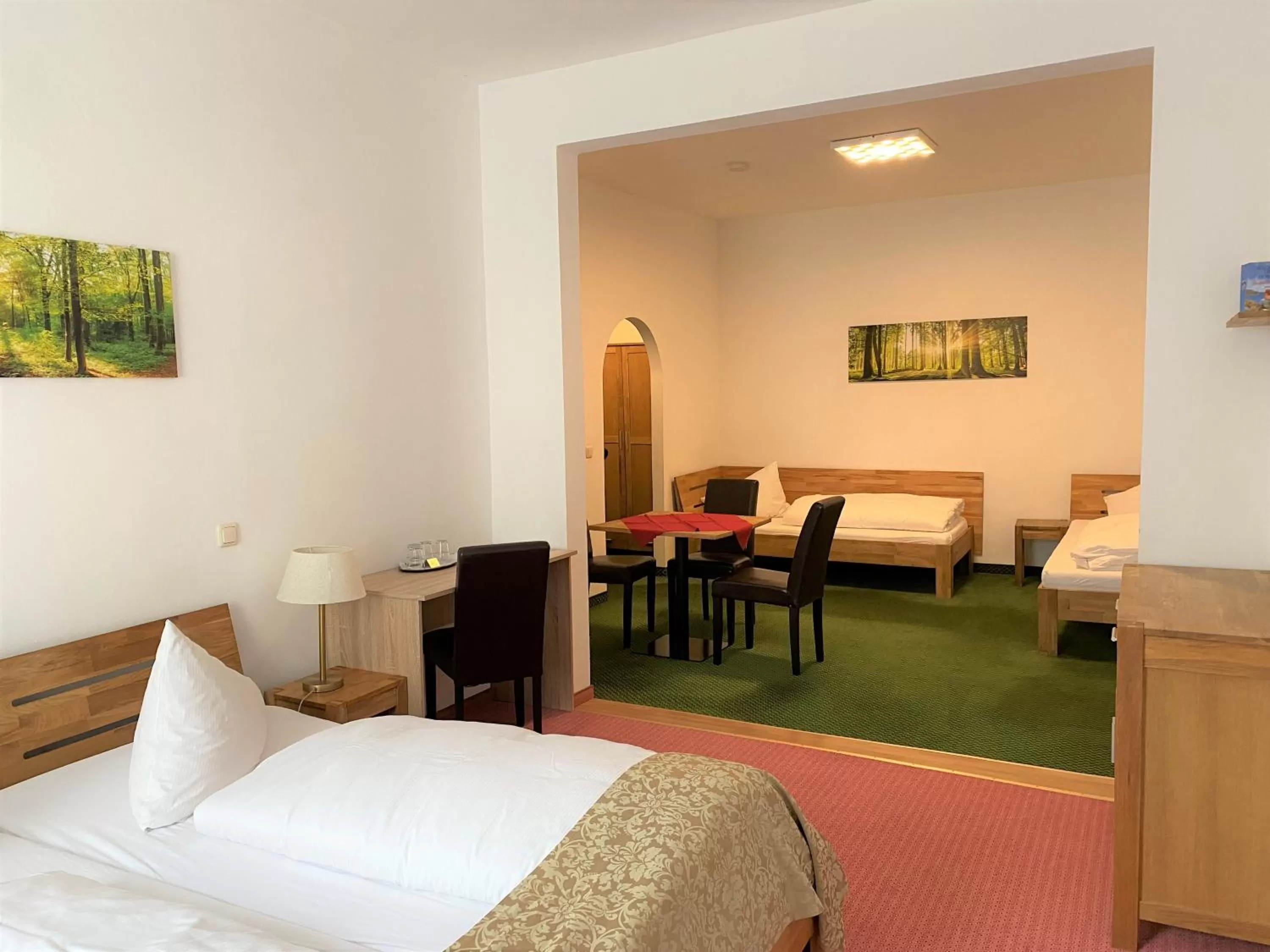 Bed in Hotel Schwabenwirt