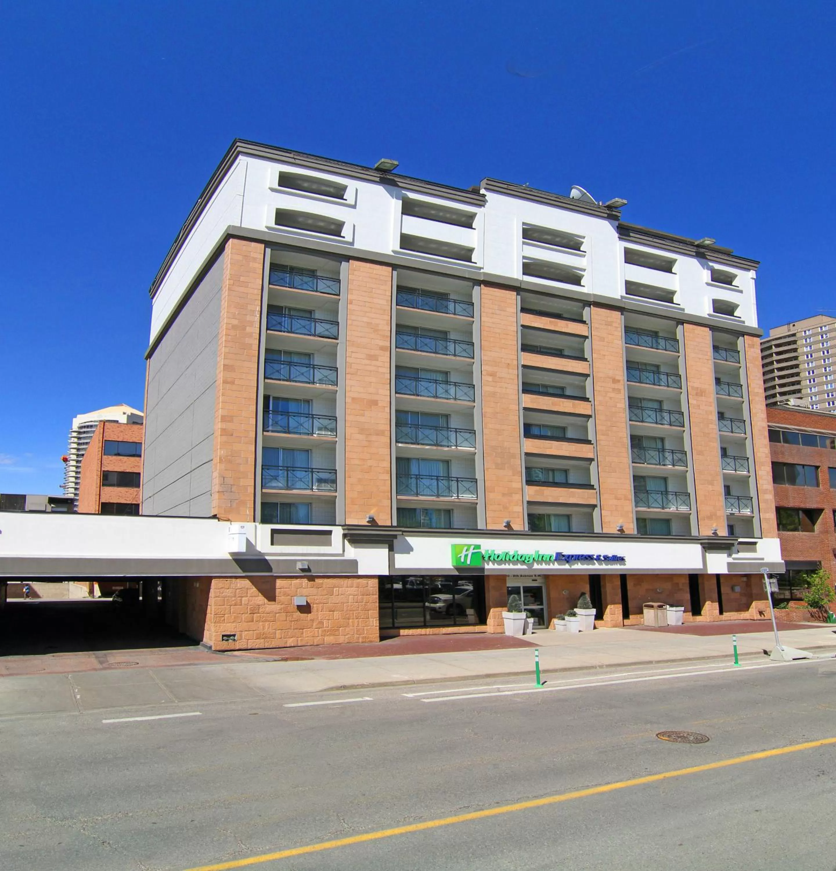 Property building in Holiday Inn Express and Suites Calgary by IHG
