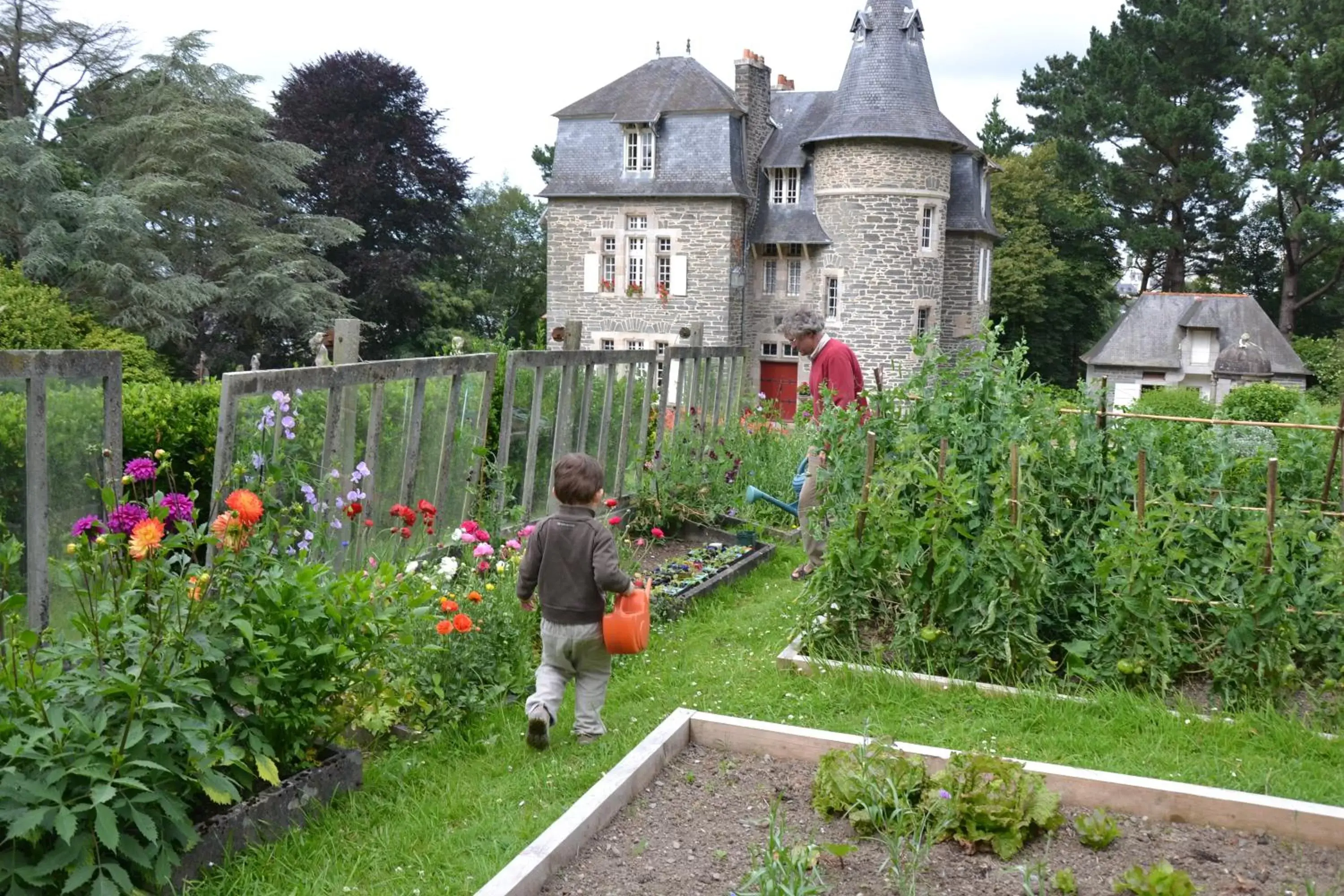 Family in Chambres d'hôtes Manoir Ker-Huella