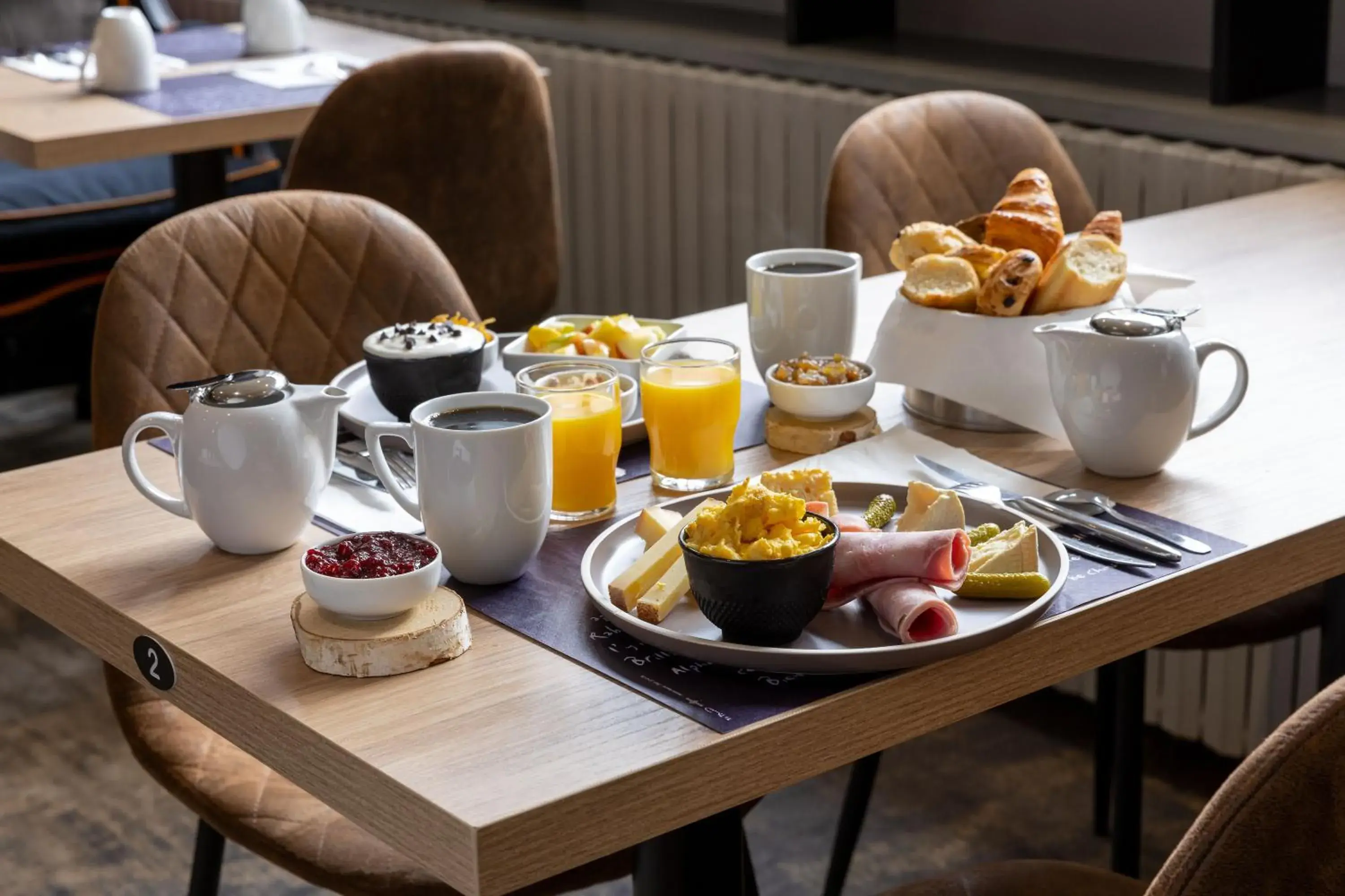 Breakfast in Hotel Le Dauphin Les Loges