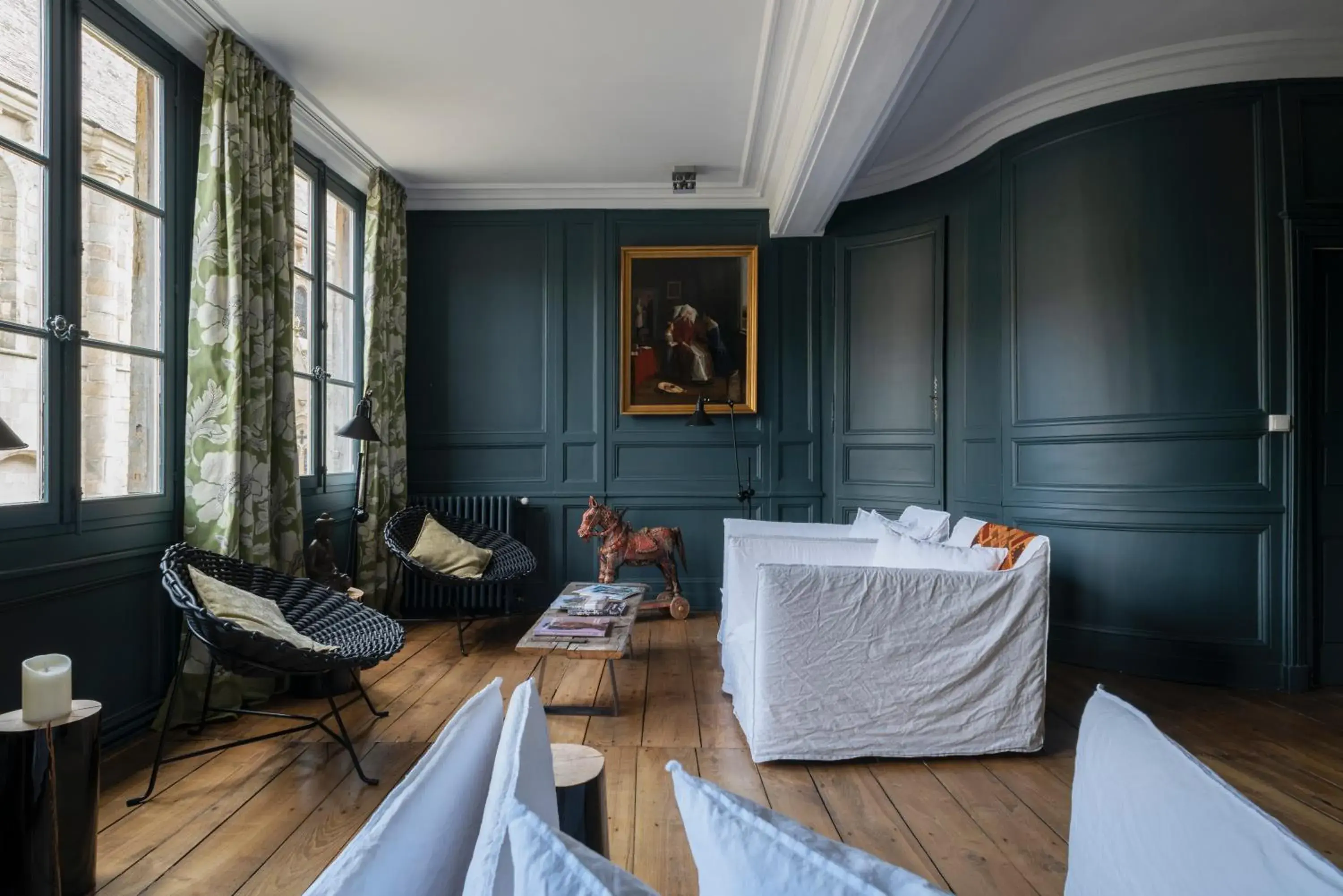 Living room in La Maison Pavie Living room in La Maison Pavie