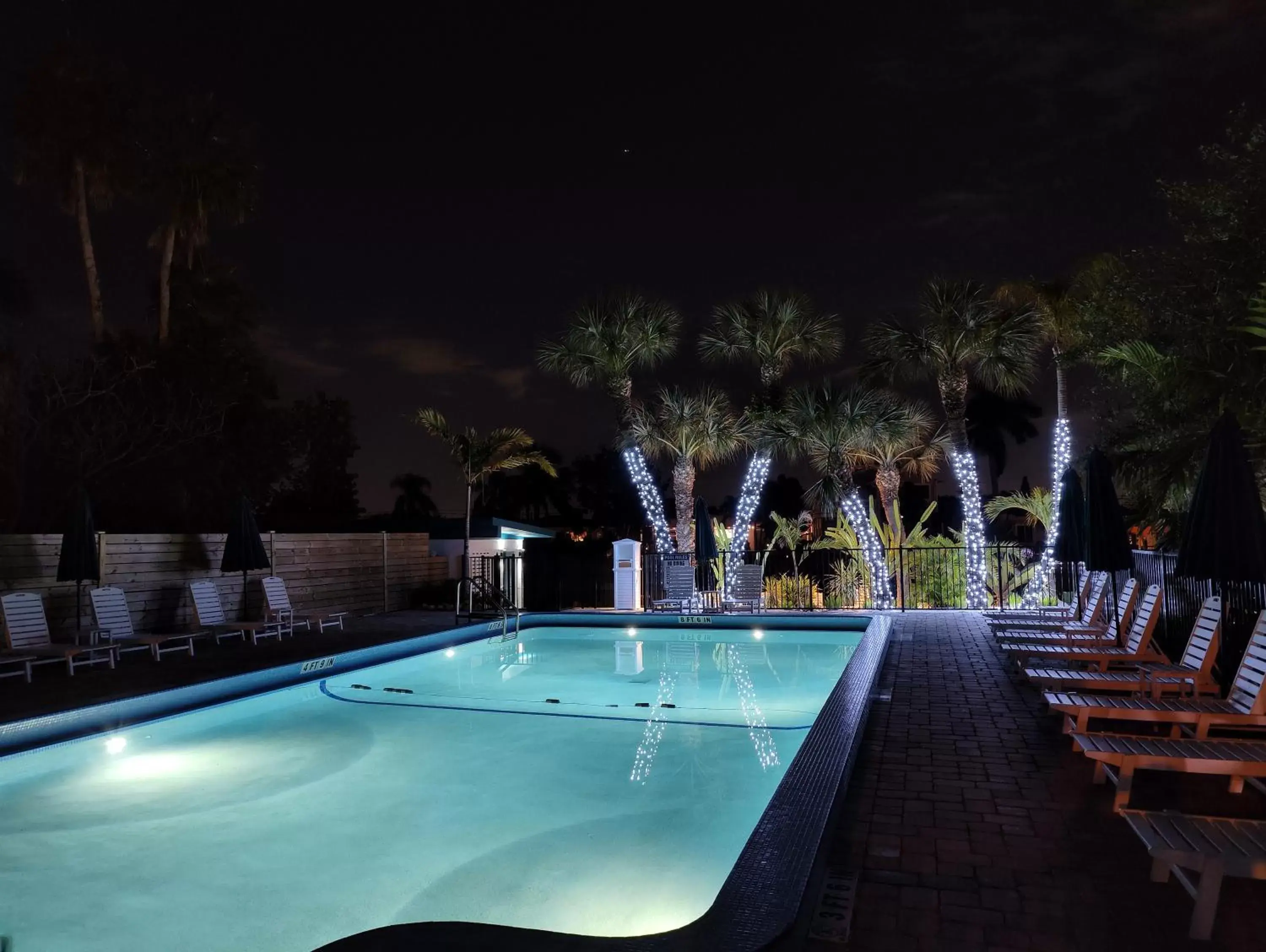 Night, Swimming Pool in Tahitian Beach Resort