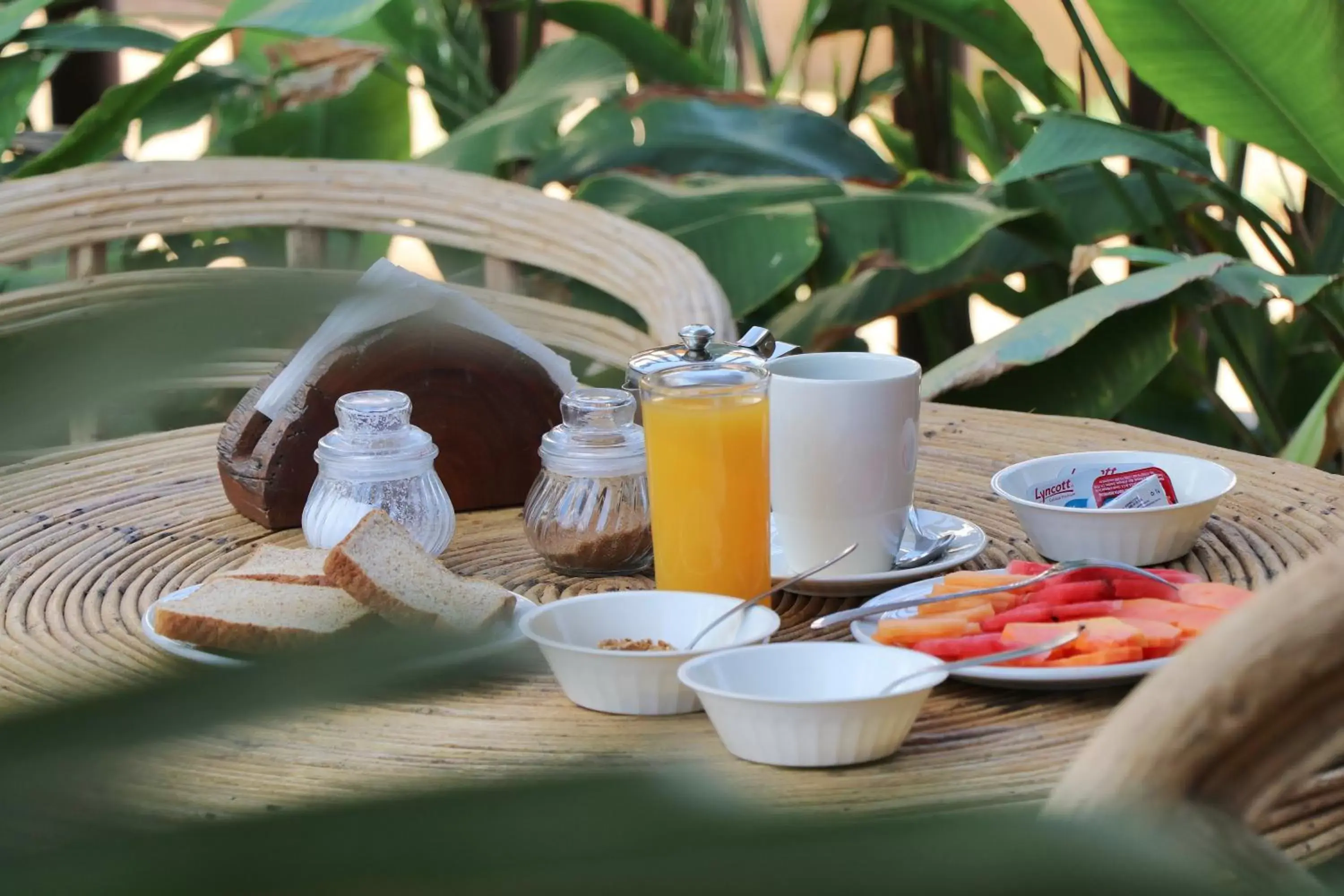 Continental breakfast in Punta Zicatela Hotel