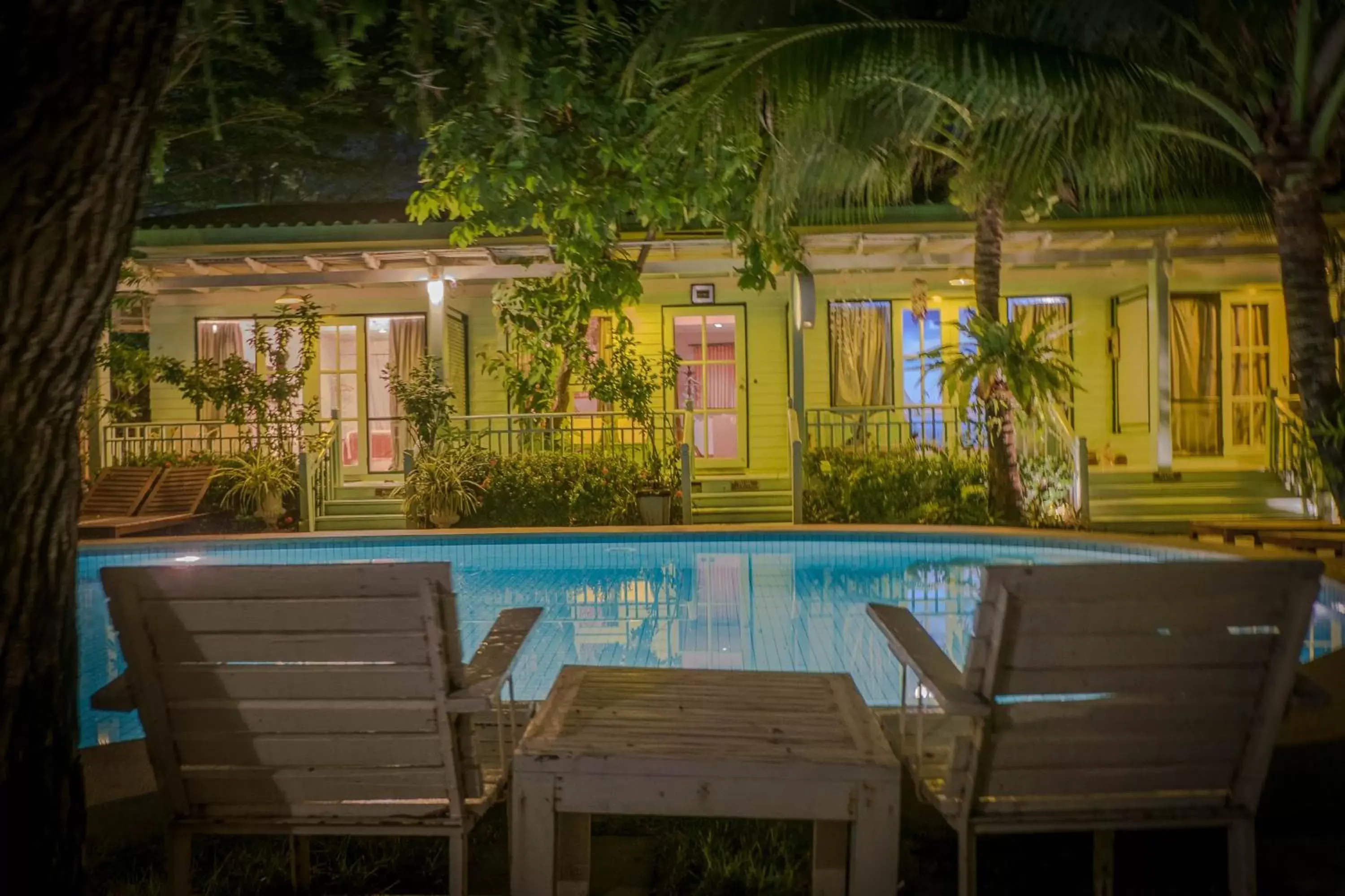 Night, Swimming Pool in Green Gallery Beach Boutique Hotel