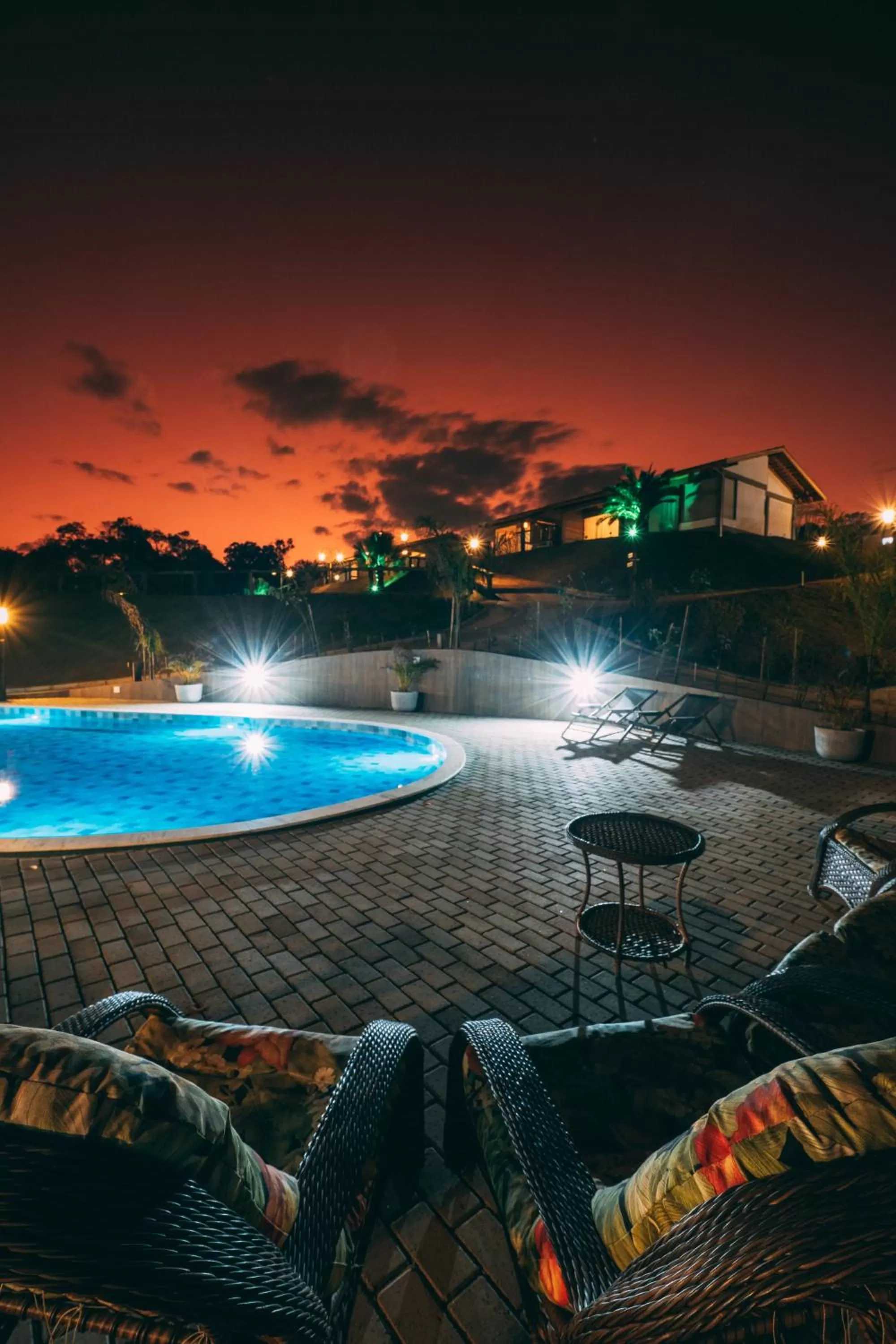 Swimming pool in Pousada Trem Chic