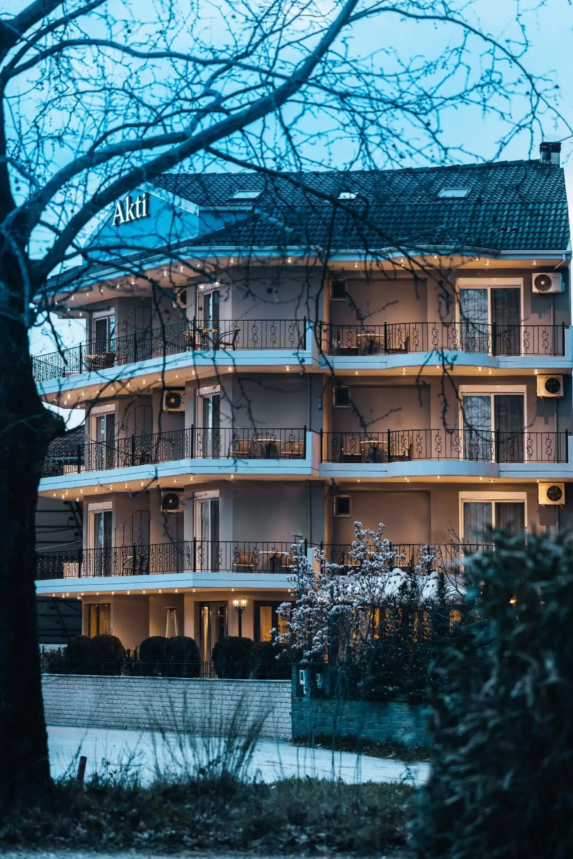 Property building, Winter in Akti Hotel Ioannina