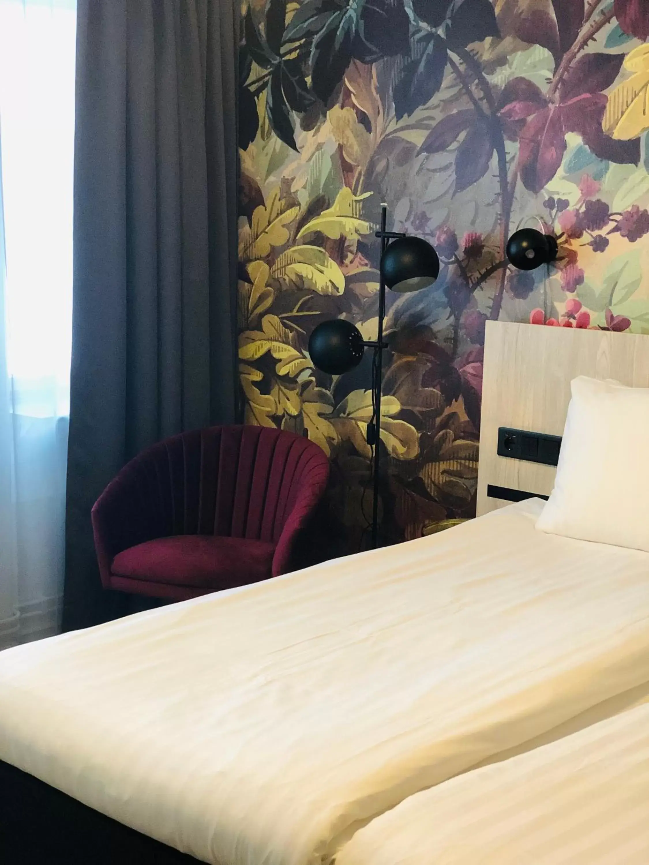 Decorative detail, Bed in Best Western Kom Hotel Stockholm