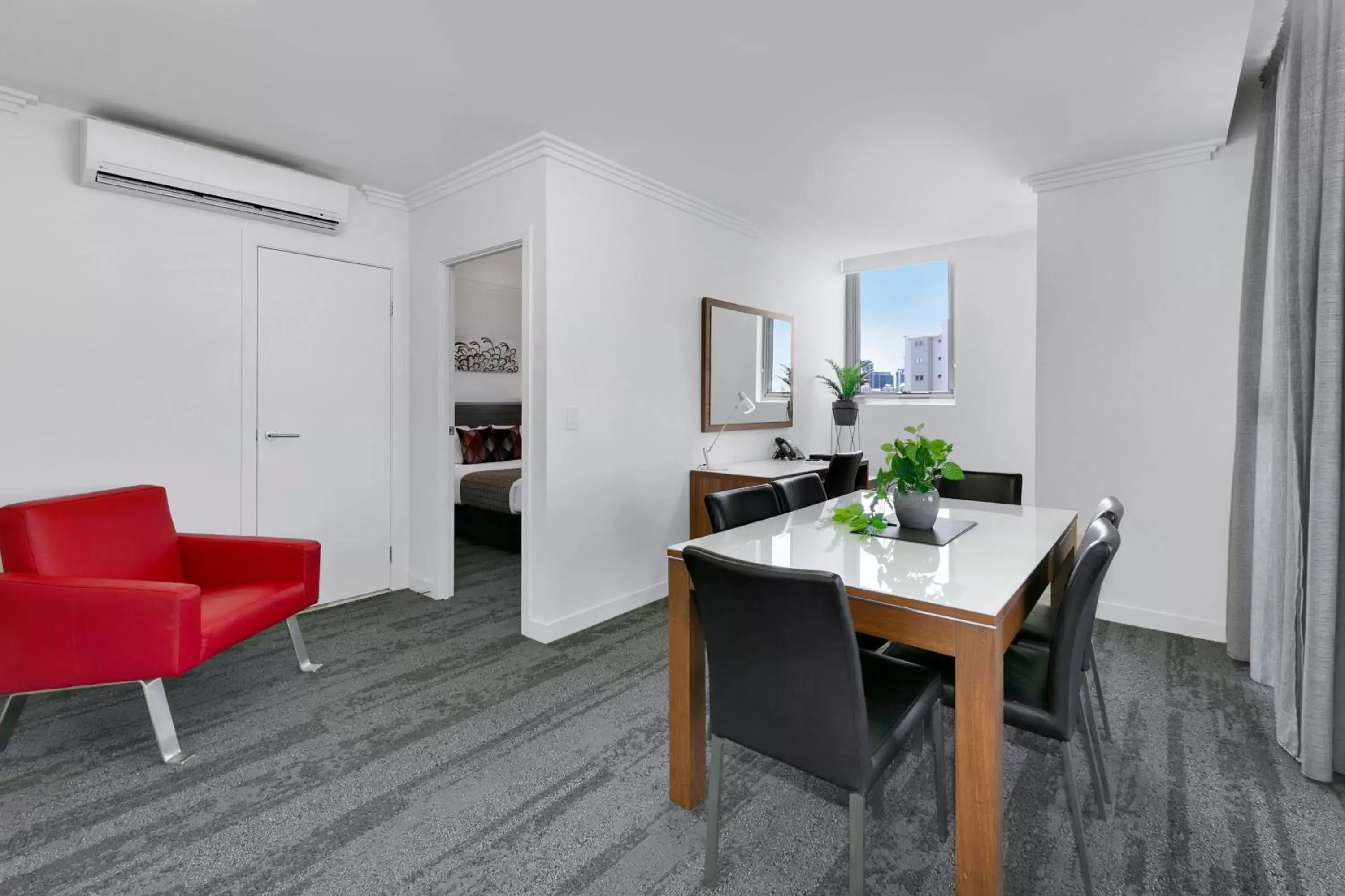 Living room, Dining Area in Quest South Brisbane