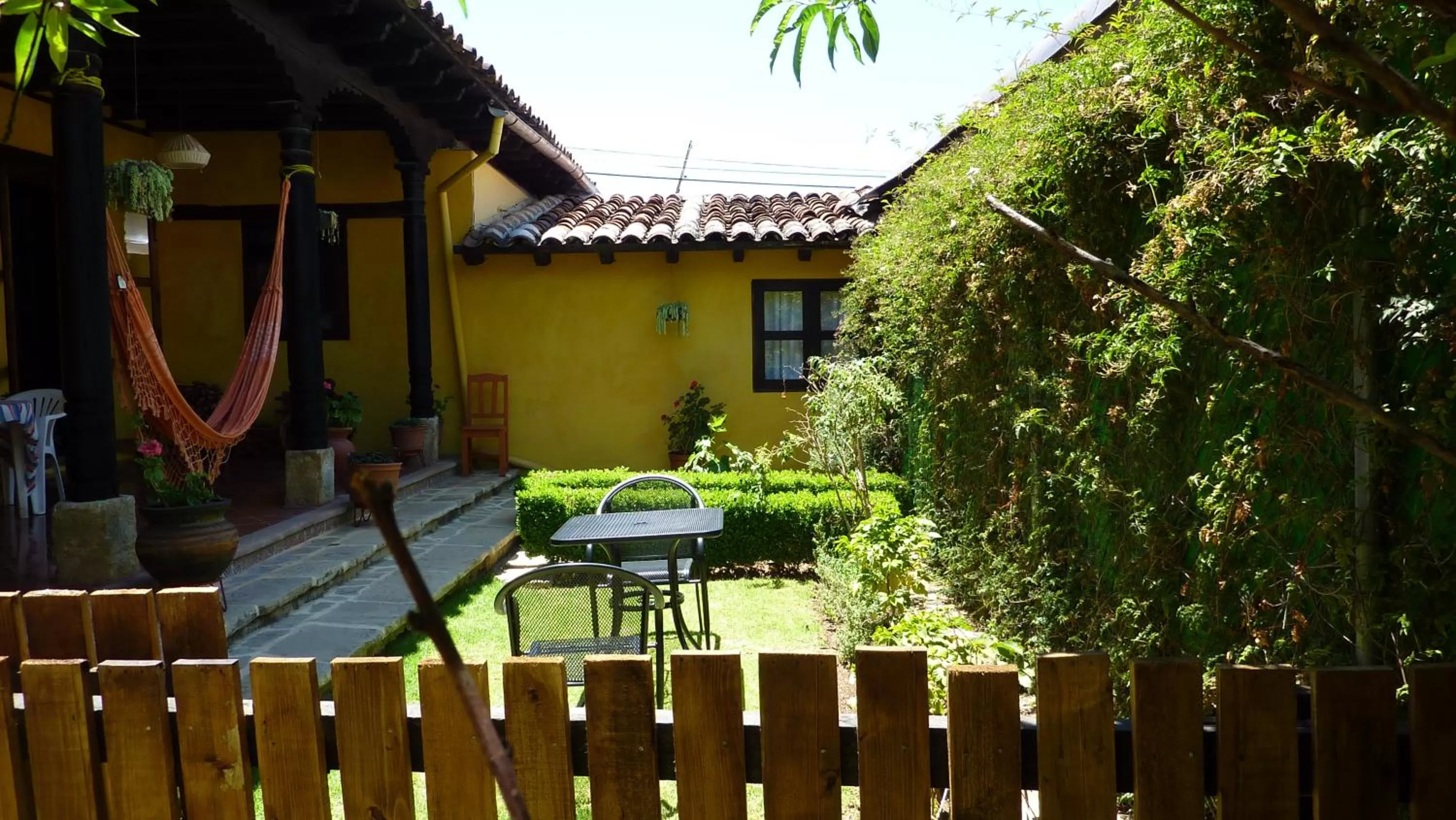 Patio in Hotel Ocho Barrios