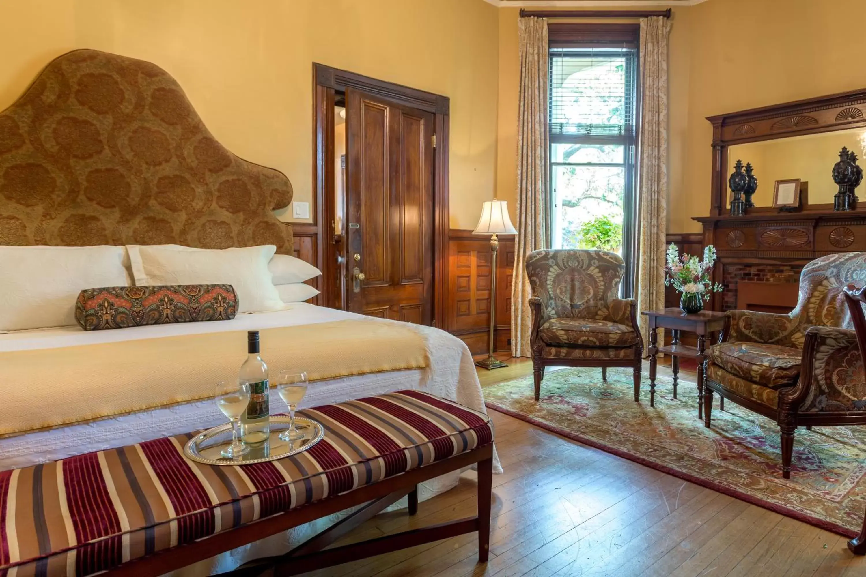 Photo of the whole room, Bed in Kehoe House, Historic Inns of Savannah Collection