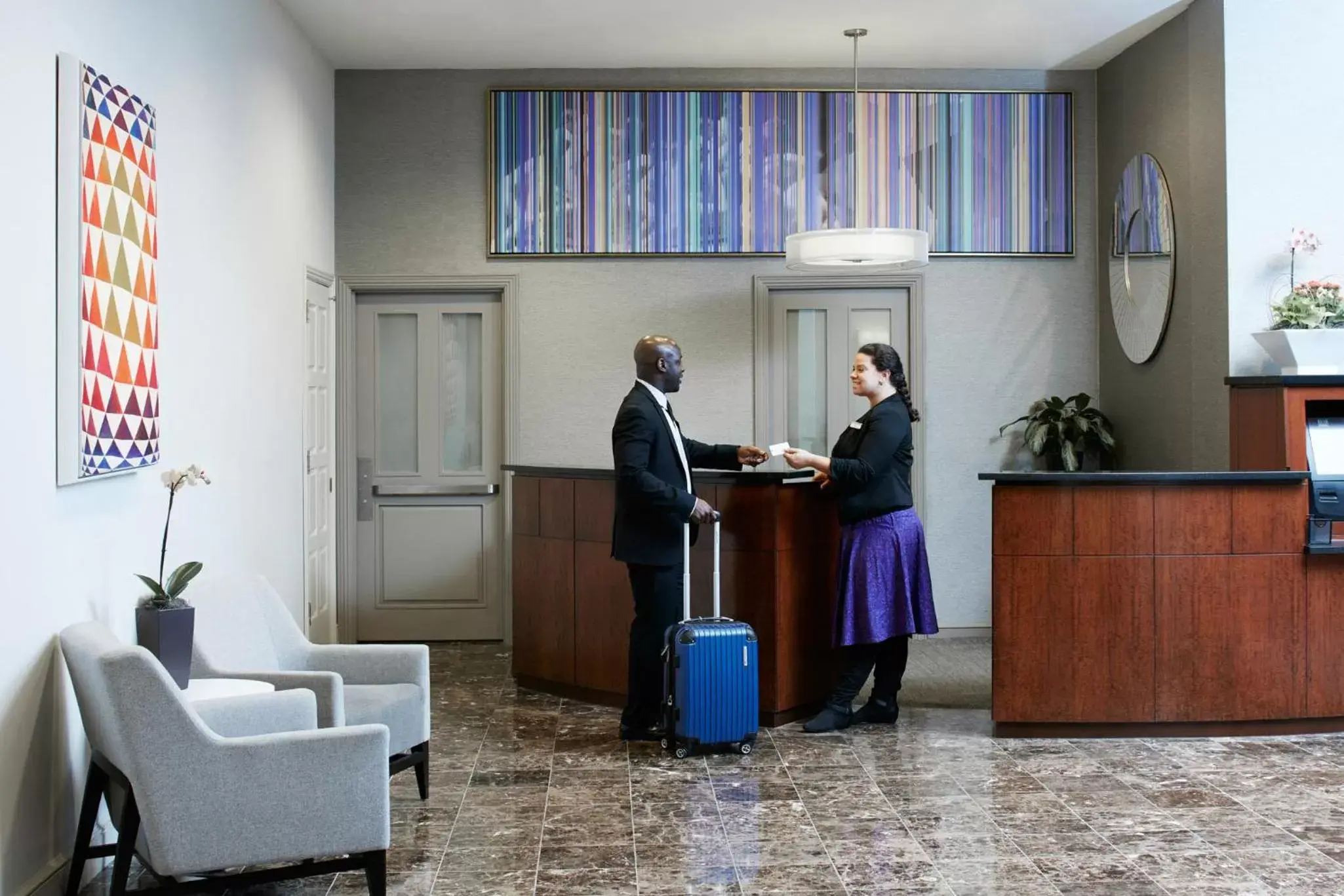 Lobby or reception in Club Quarters Hotel Rittenhouse Square, Philadelphia