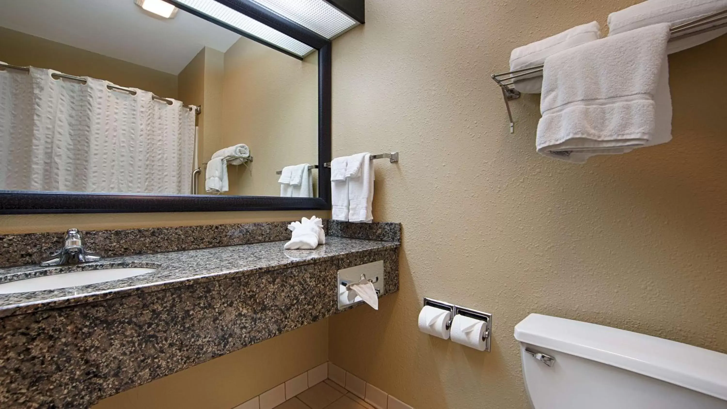 Bathroom in Best Western Macomb Inn