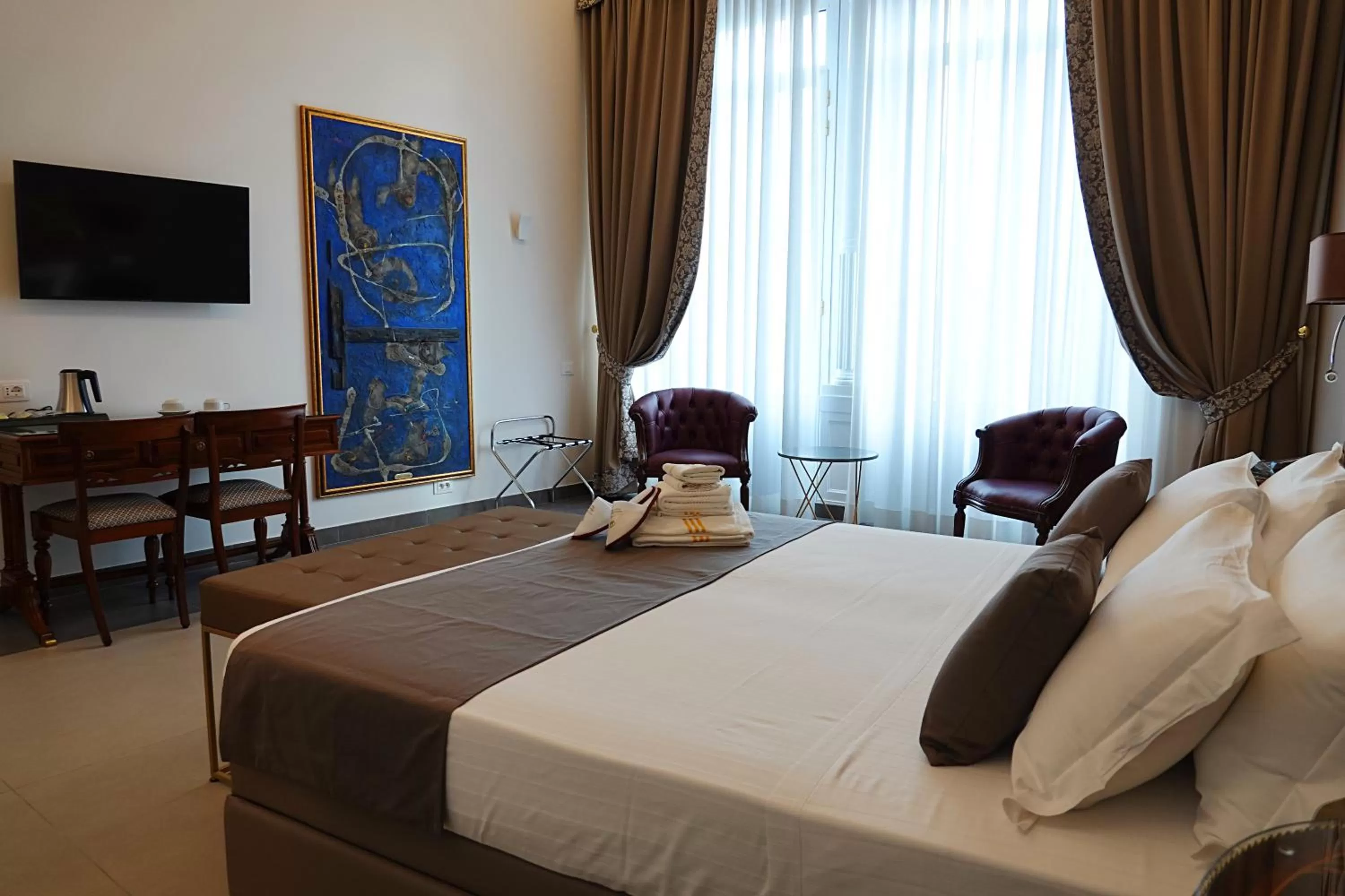 Bedroom, Bed in Hotel Art Resort Galleria Umberto