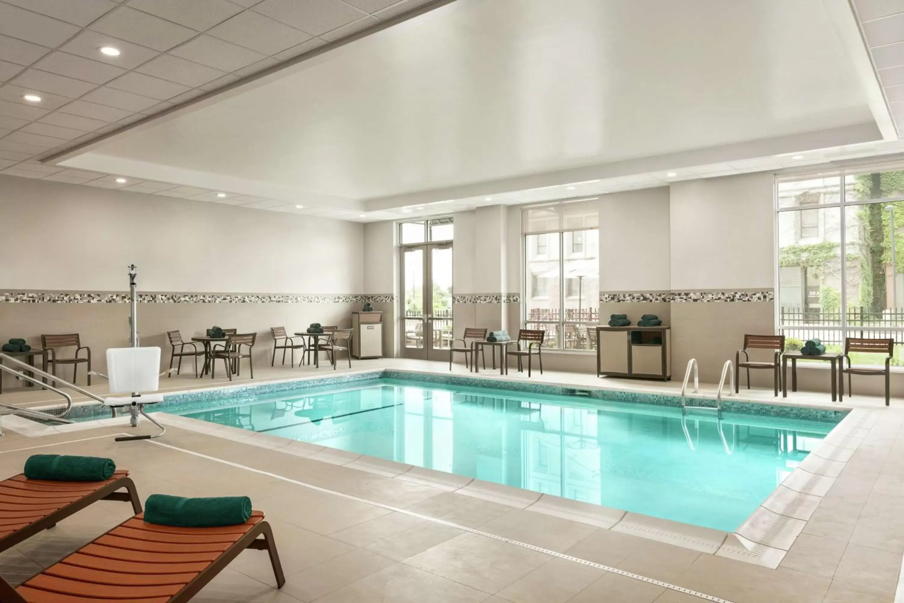 Pool view, Swimming Pool in Homewood Suites By Hilton Worcester