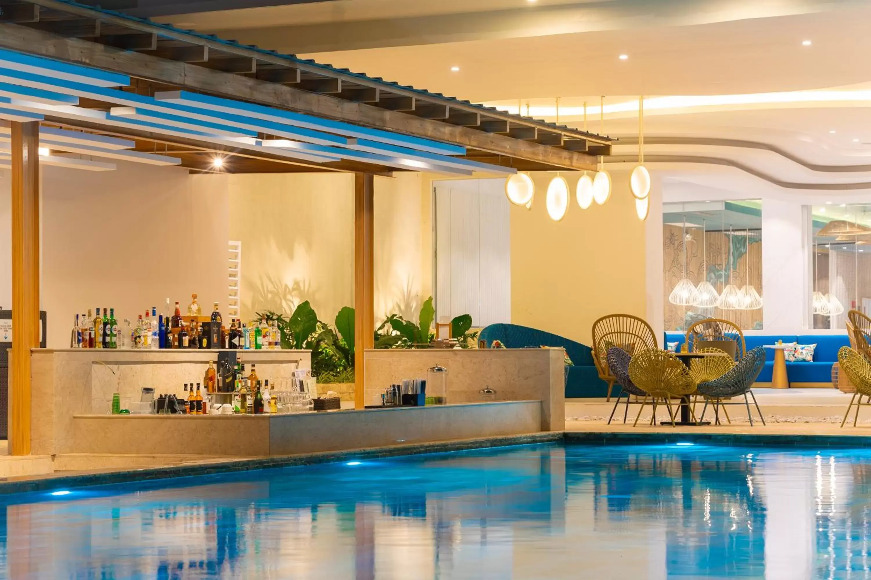 Lounge or bar, Swimming Pool in Solea Coast Resort Panglao