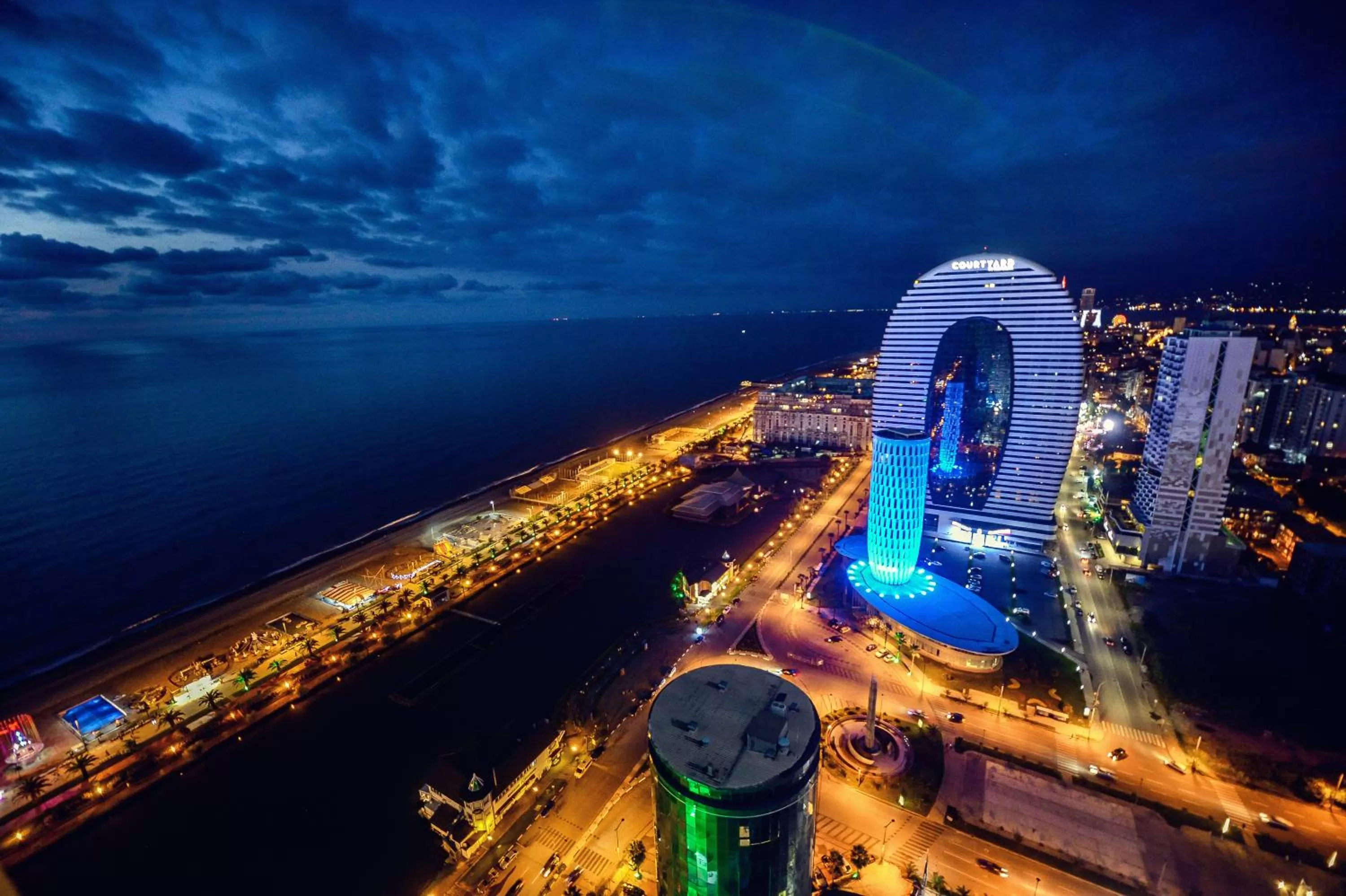 Property building, Bird's-eye View in Orbi City Batumi With Sea View